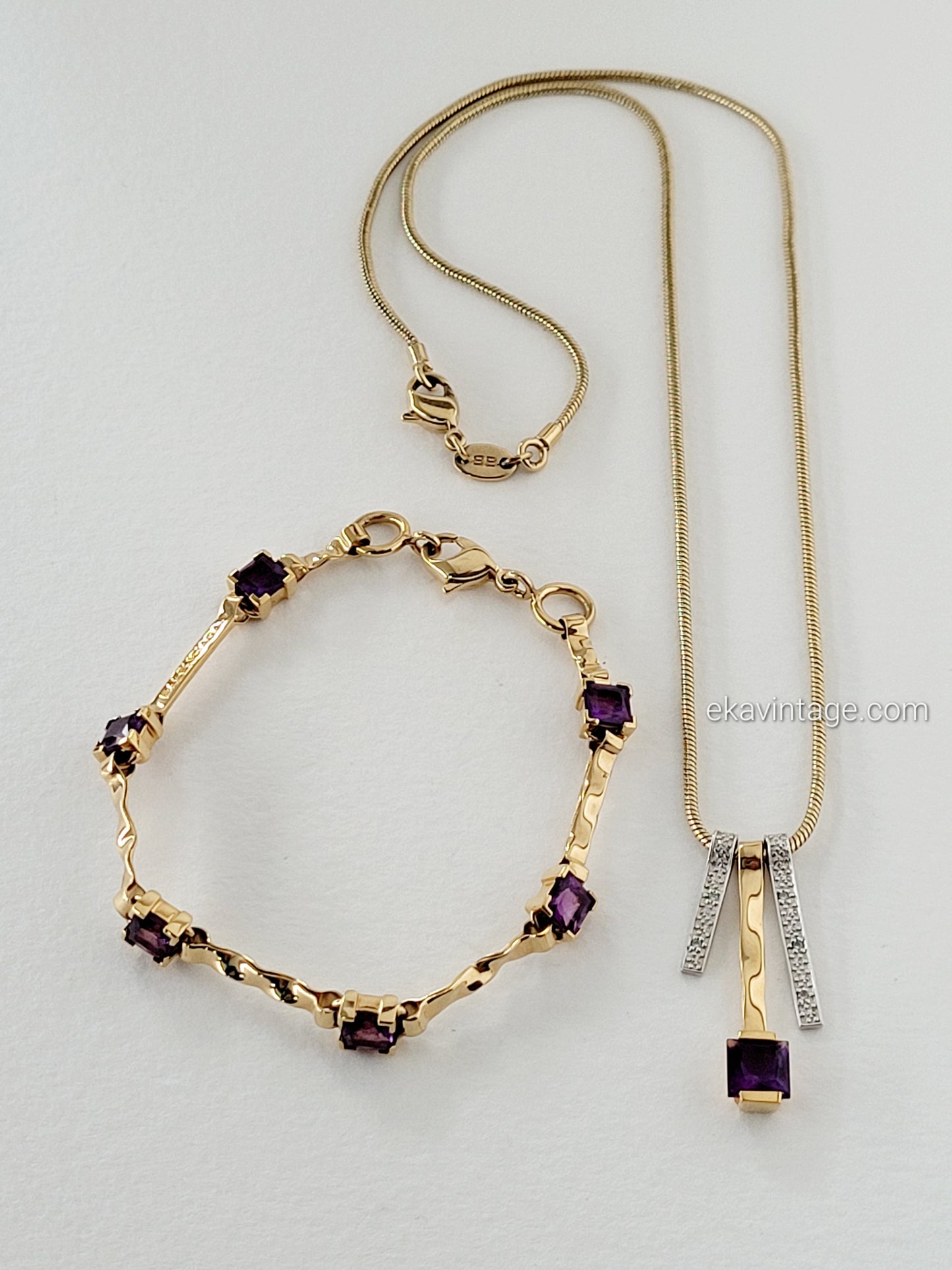 Balenciaga - Collier et bracelet doré