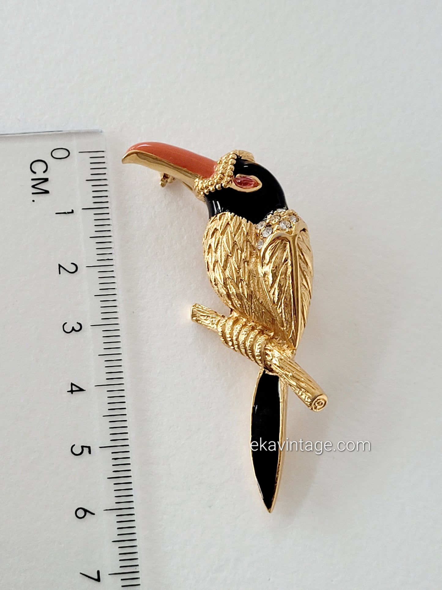 Carven - Broche vintage oiseau