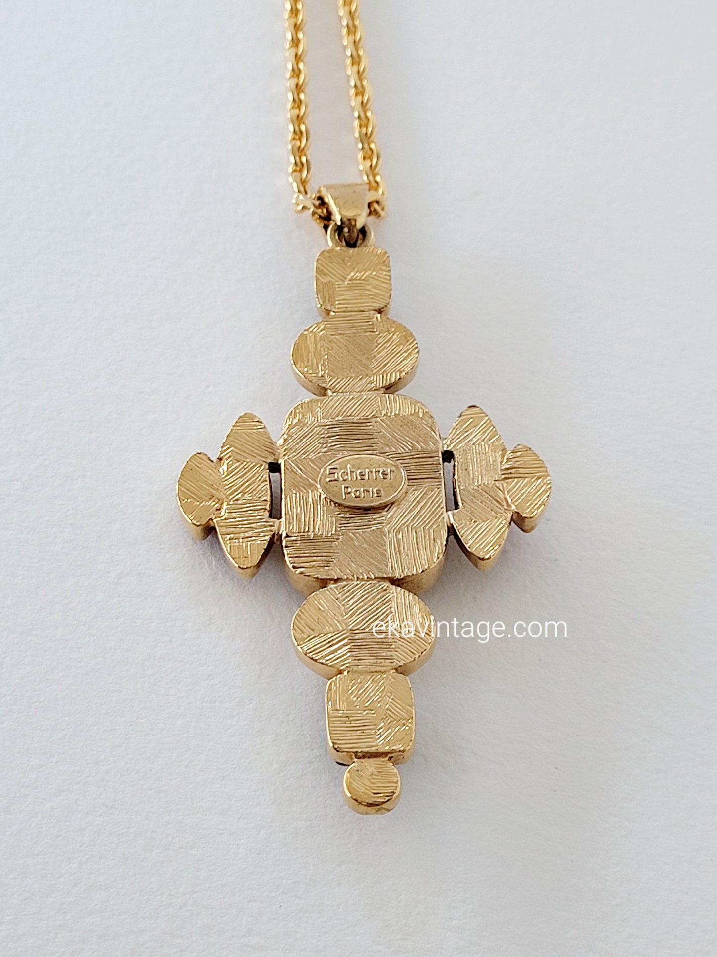 Scherrer - Collier vintage avec un gros pendentif