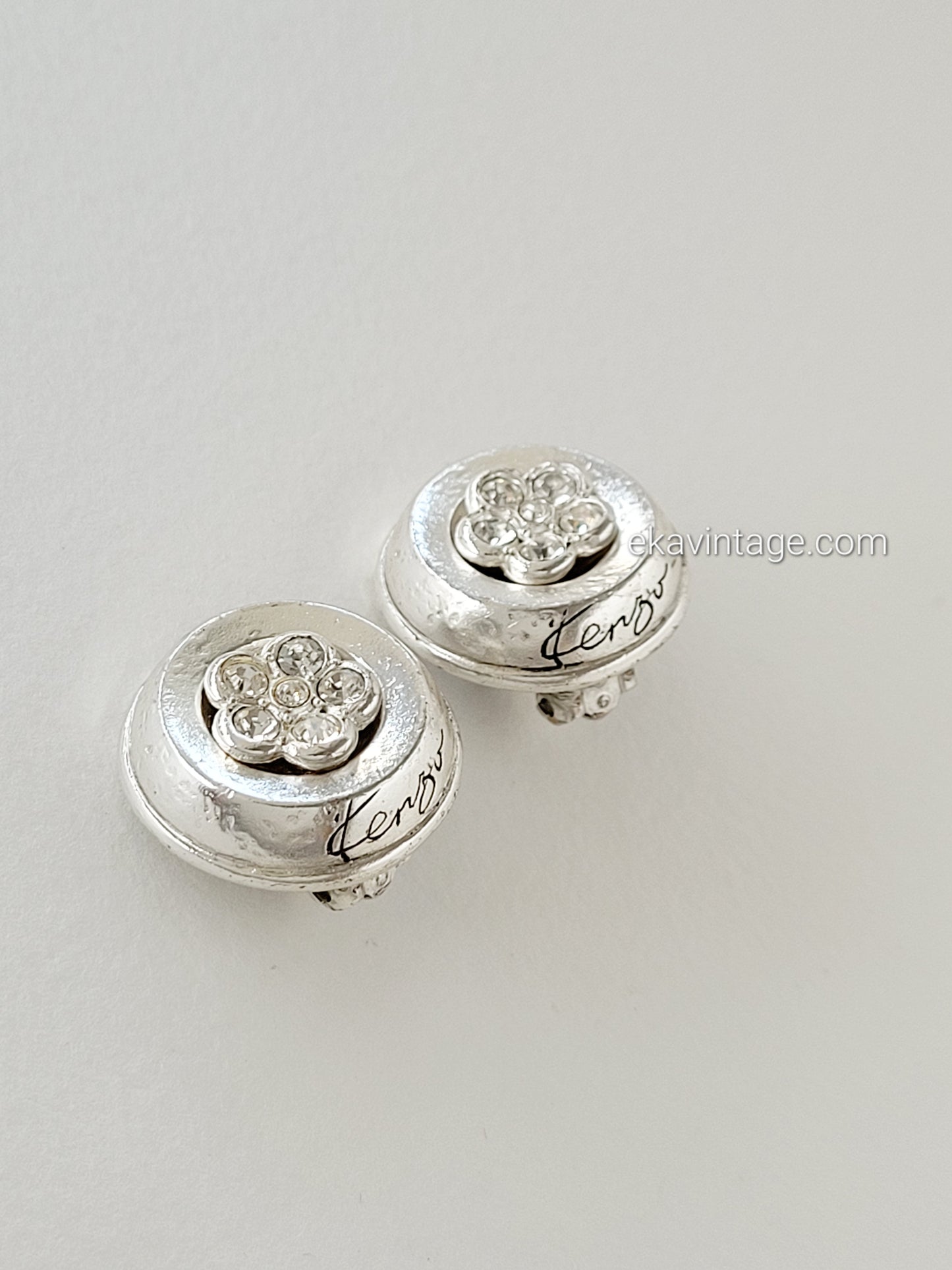 Kenzo - Boucles d'oreilles vintage Fleur