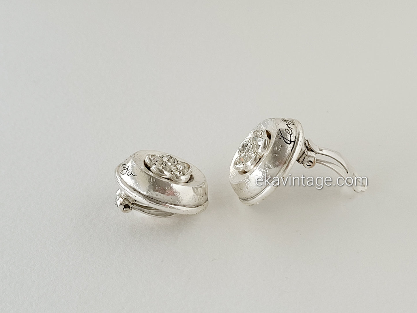 Kenzo - Boucles d'oreilles vintage Fleur