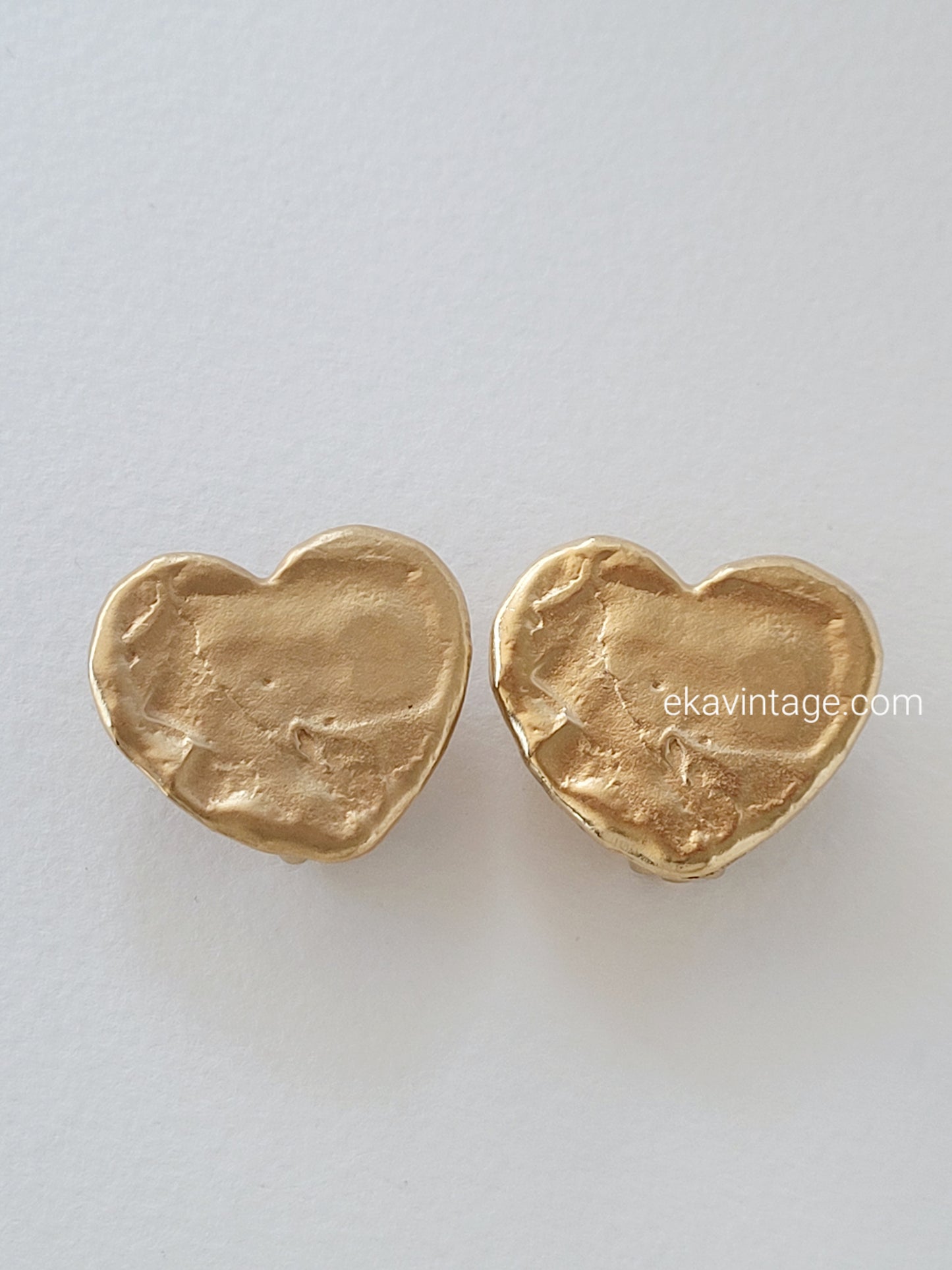 Biche de Bere - Boucles d'oreilles vintage Cœur