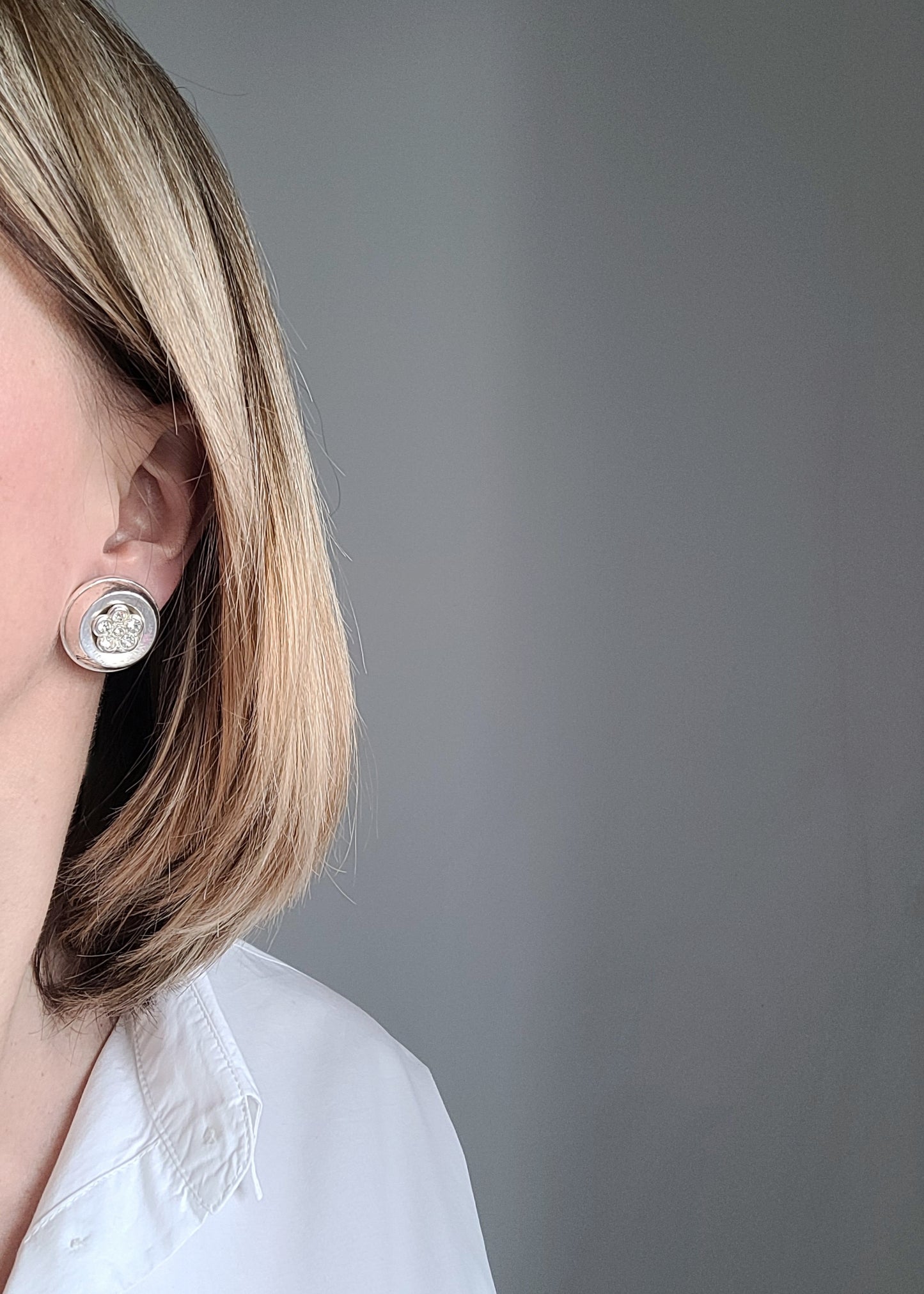 Kenzo - Boucles d'oreilles vintage Fleur