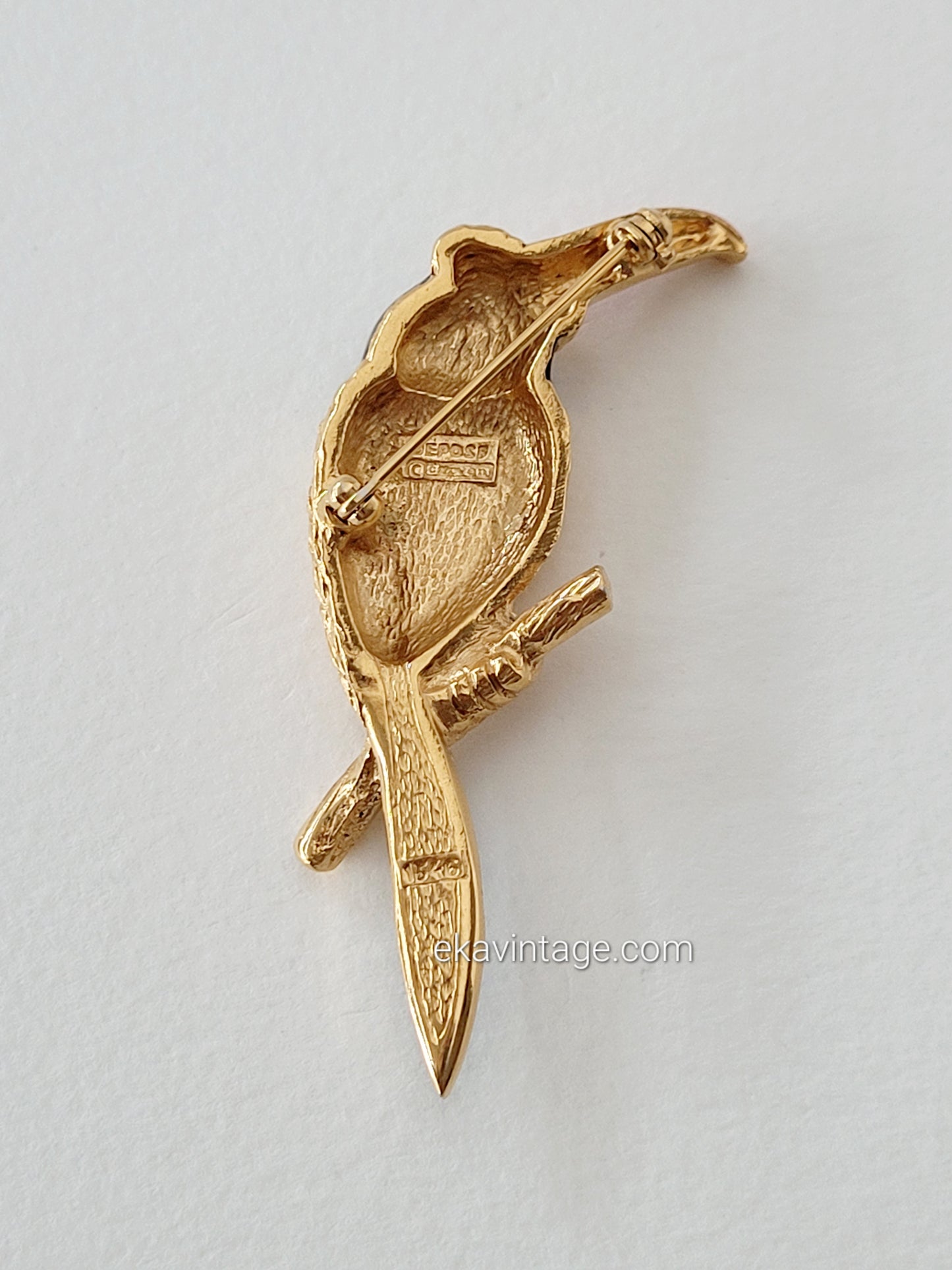 Carven - Broche vintage oiseau