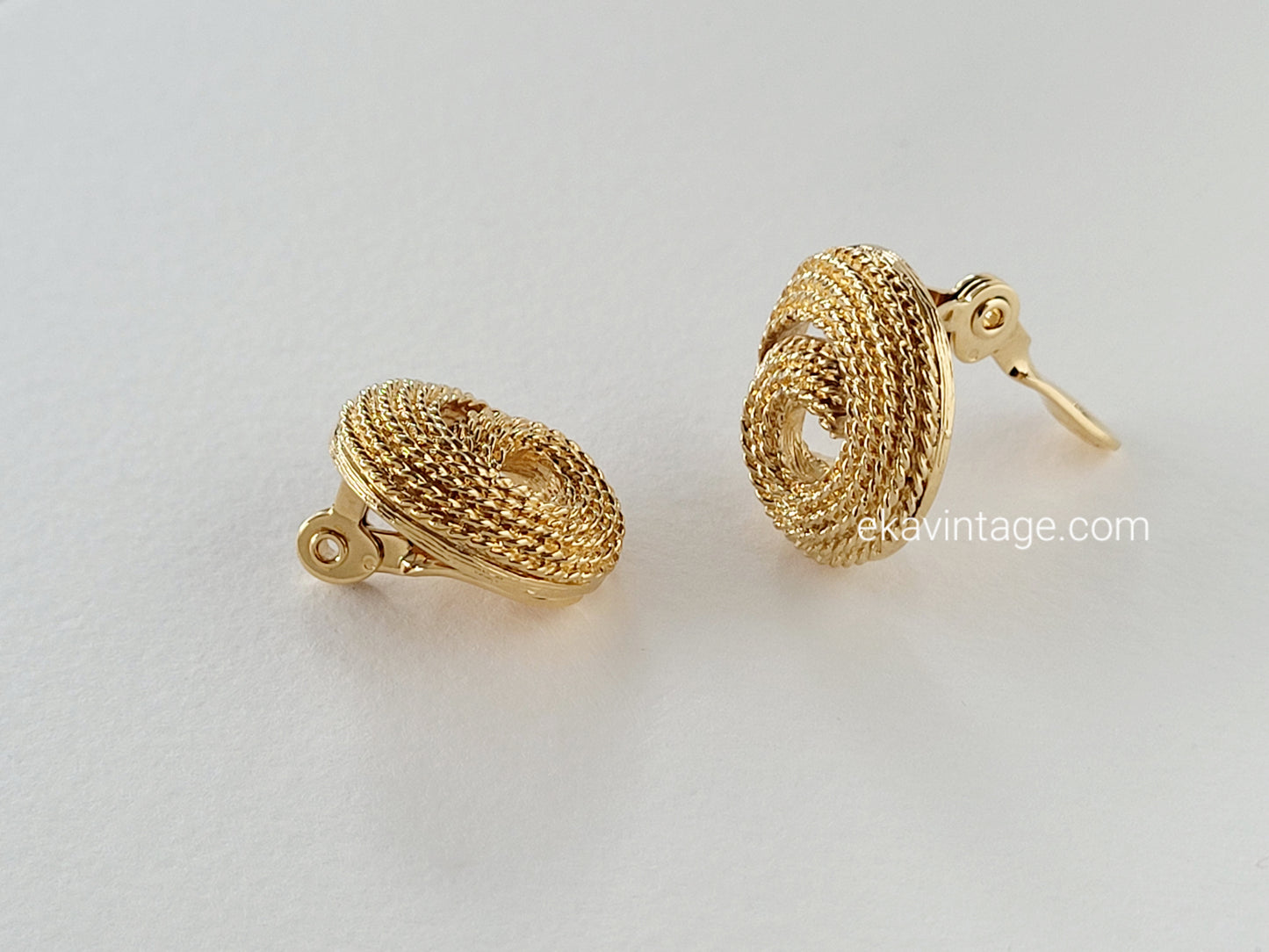 Monet - Boucles d'oreilles vintage