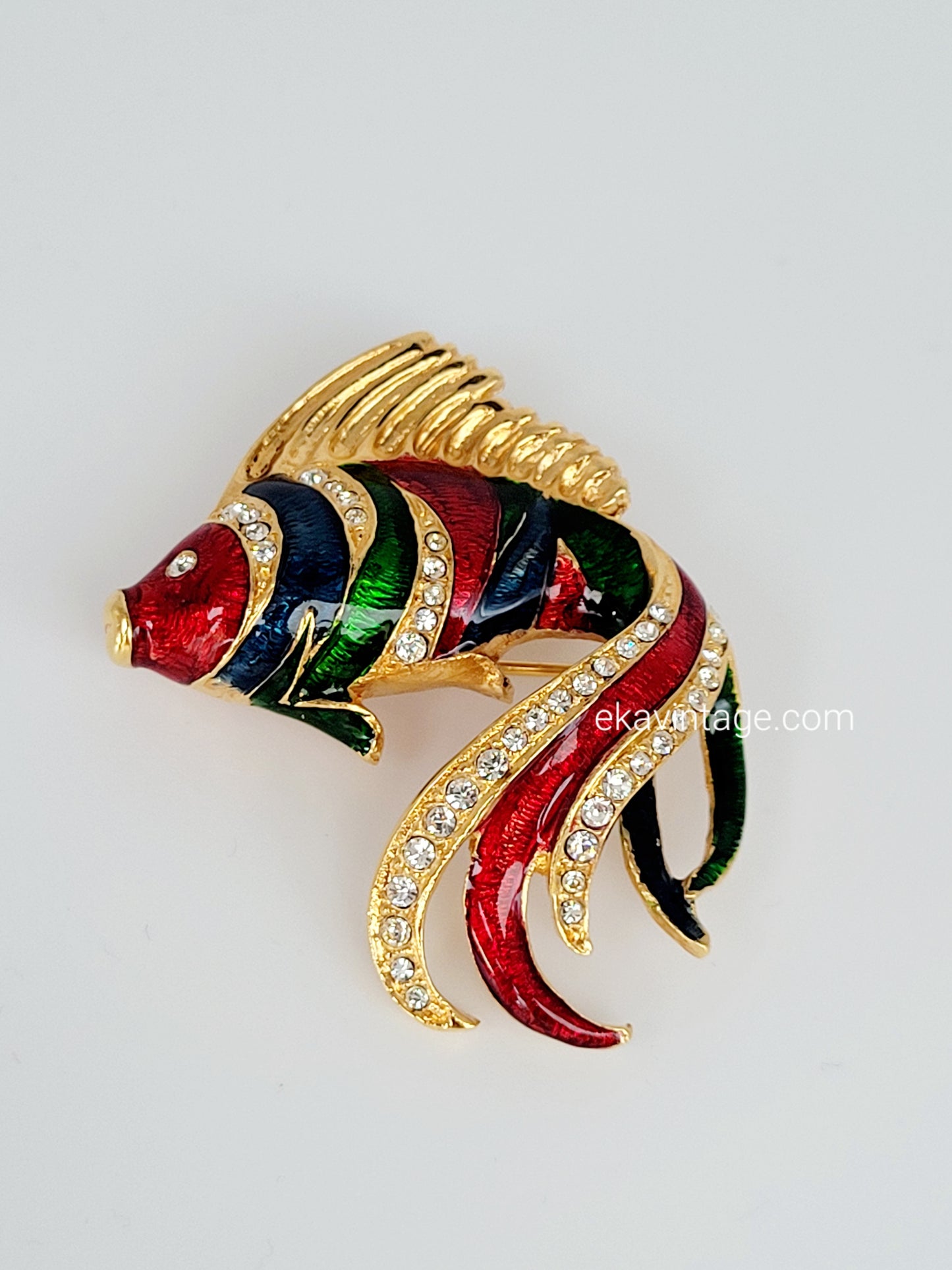 Carven - Broche vintage Poisson