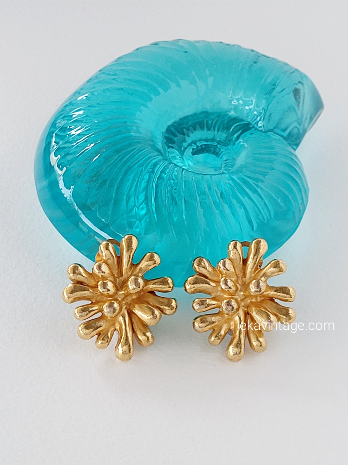 Christian Lacroix - Boucles d'oreilles vintage Anémone