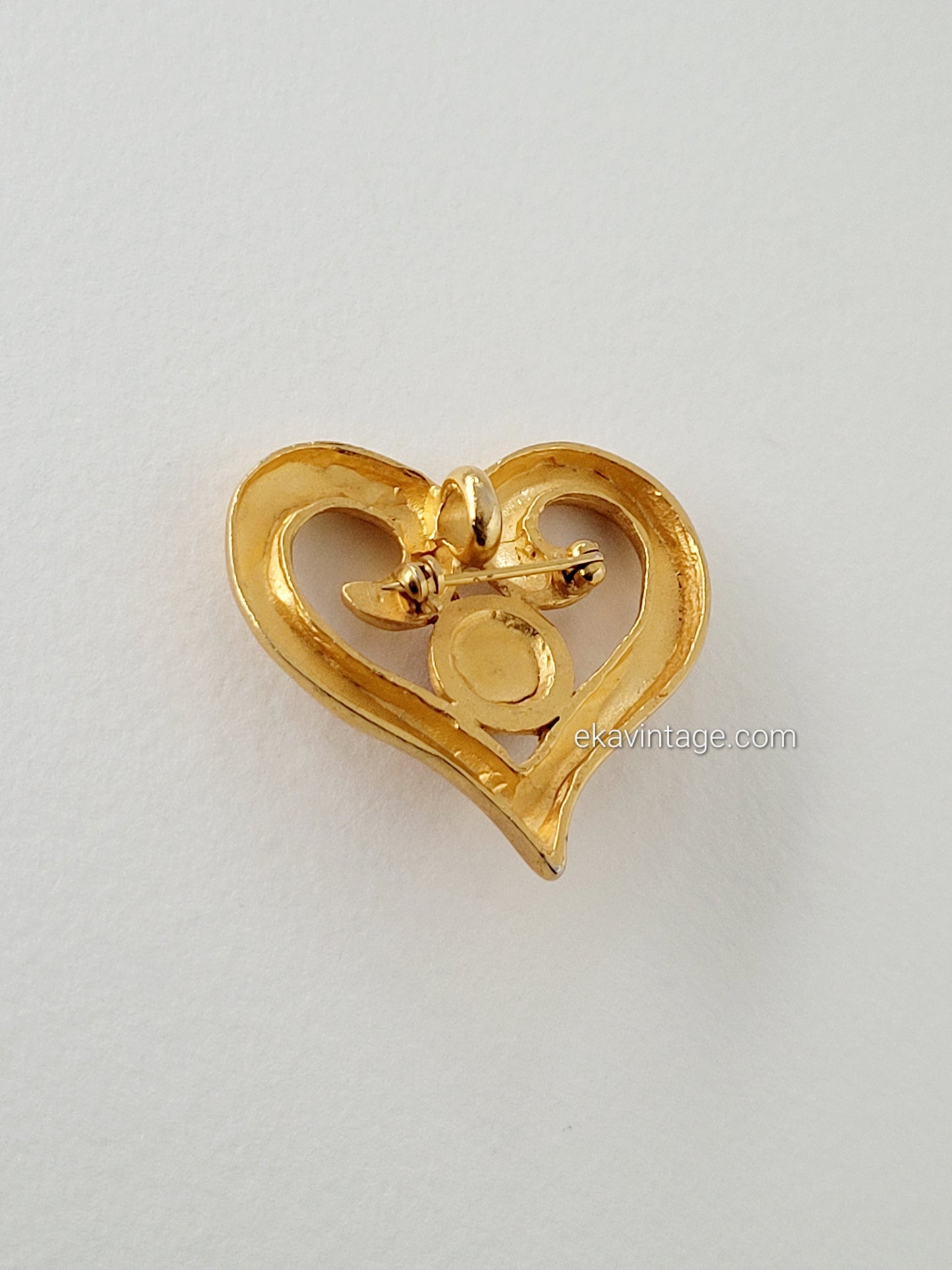 Broche / Pendentif vintage Cœur