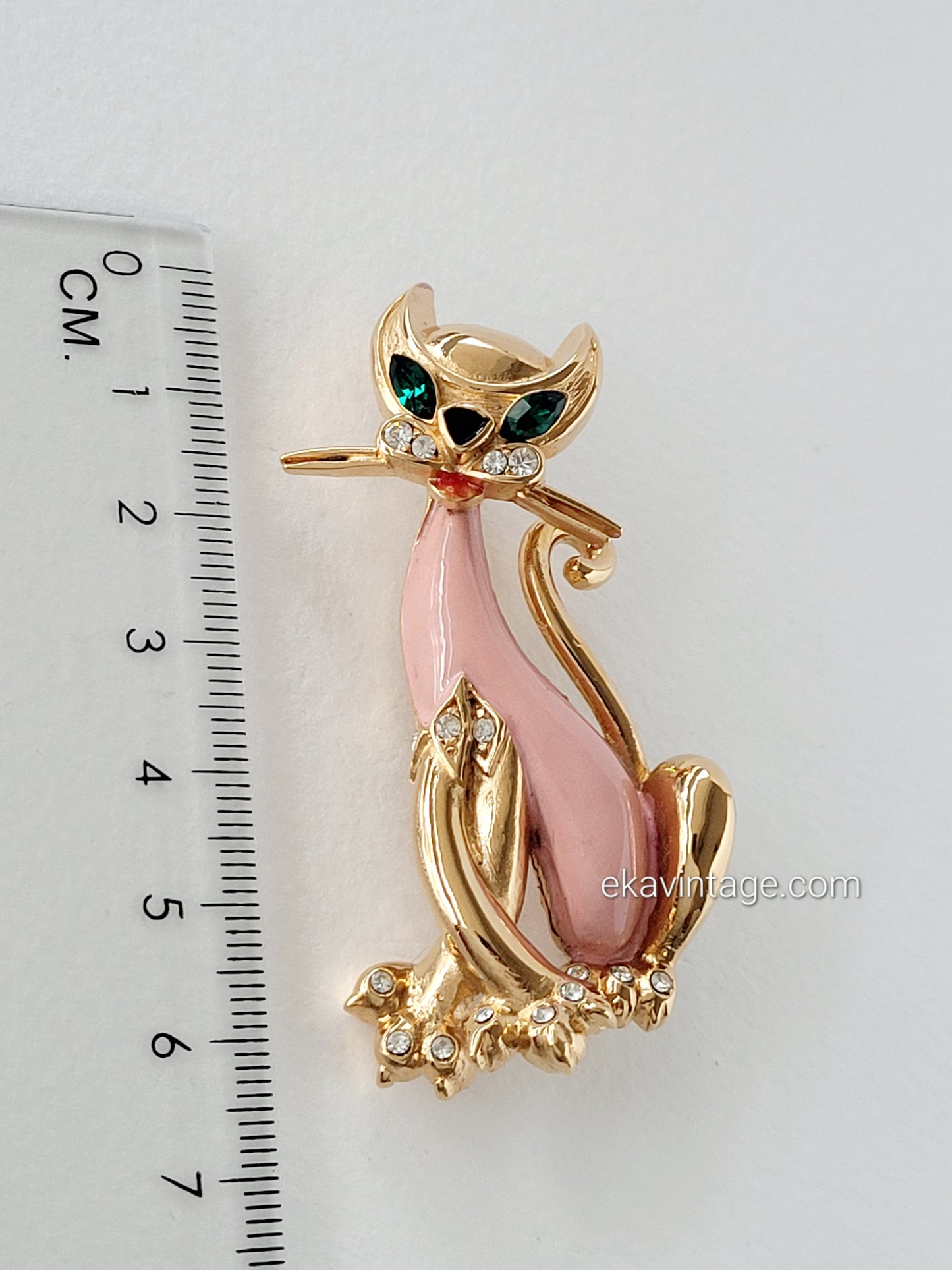 Carven - Broche vintage Chat