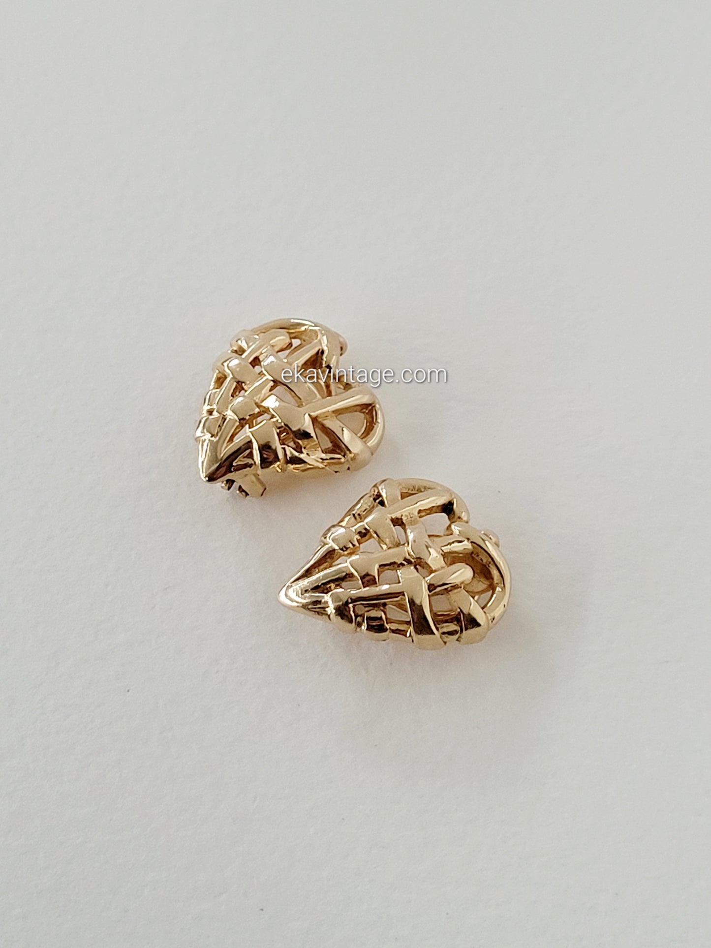 Christian Lacroix - Boucles d'oreilles vintage Cœur