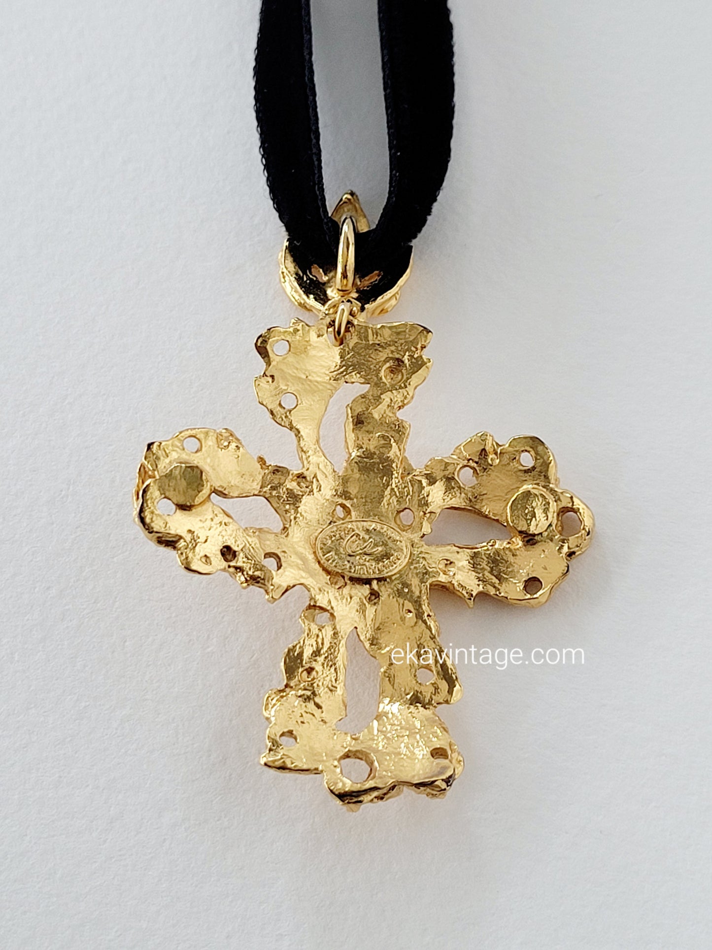 Christian Lacroix - Pendentif vintage Croix