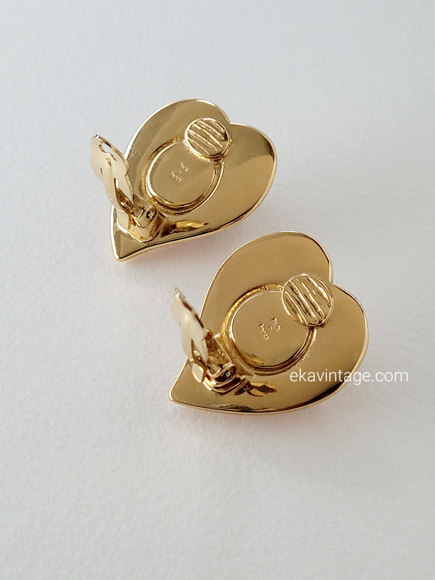 Yves Saint Laurent - Boucles d'oreilles vintage Cœur