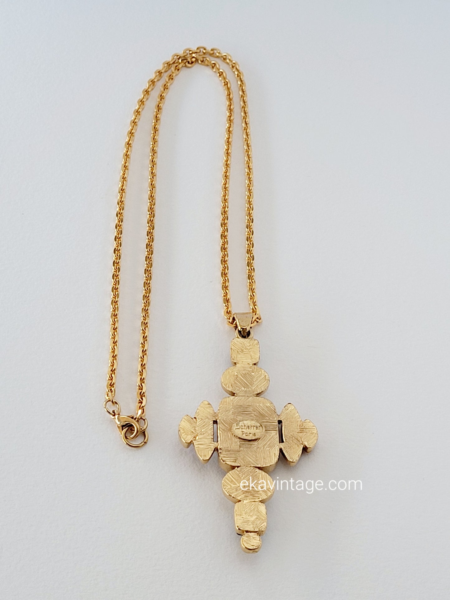 Scherrer - Collier vintage avec un gros pendentif