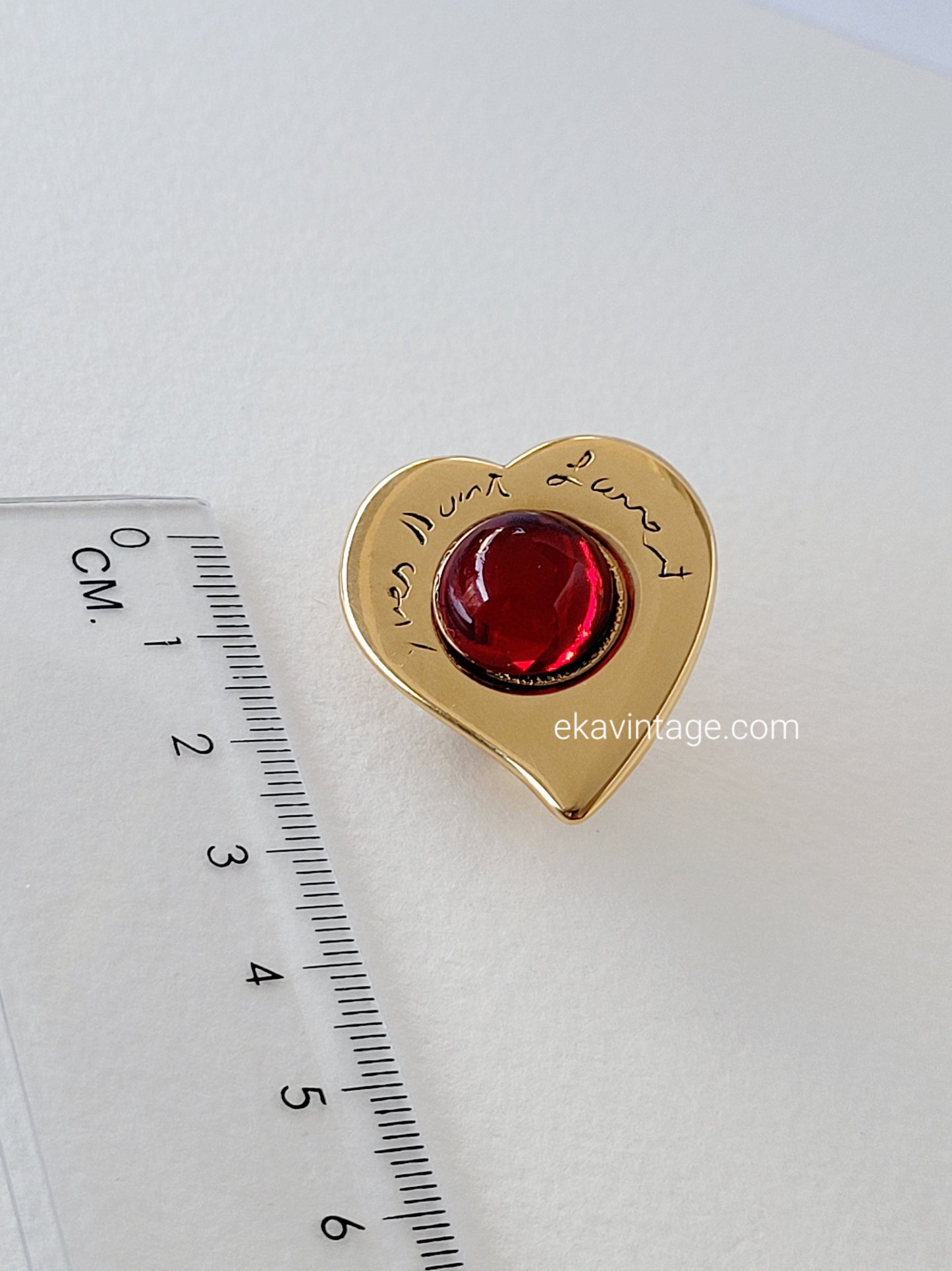 Yves Saint Laurent - Boucles d'oreilles vintage Cœur