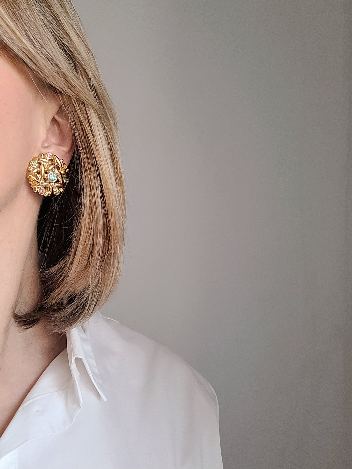 Leritz - Boucles d'oreilles vintage