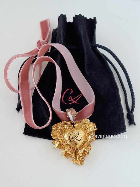 Christian Lacroix - Pendentif vintage - Cœur