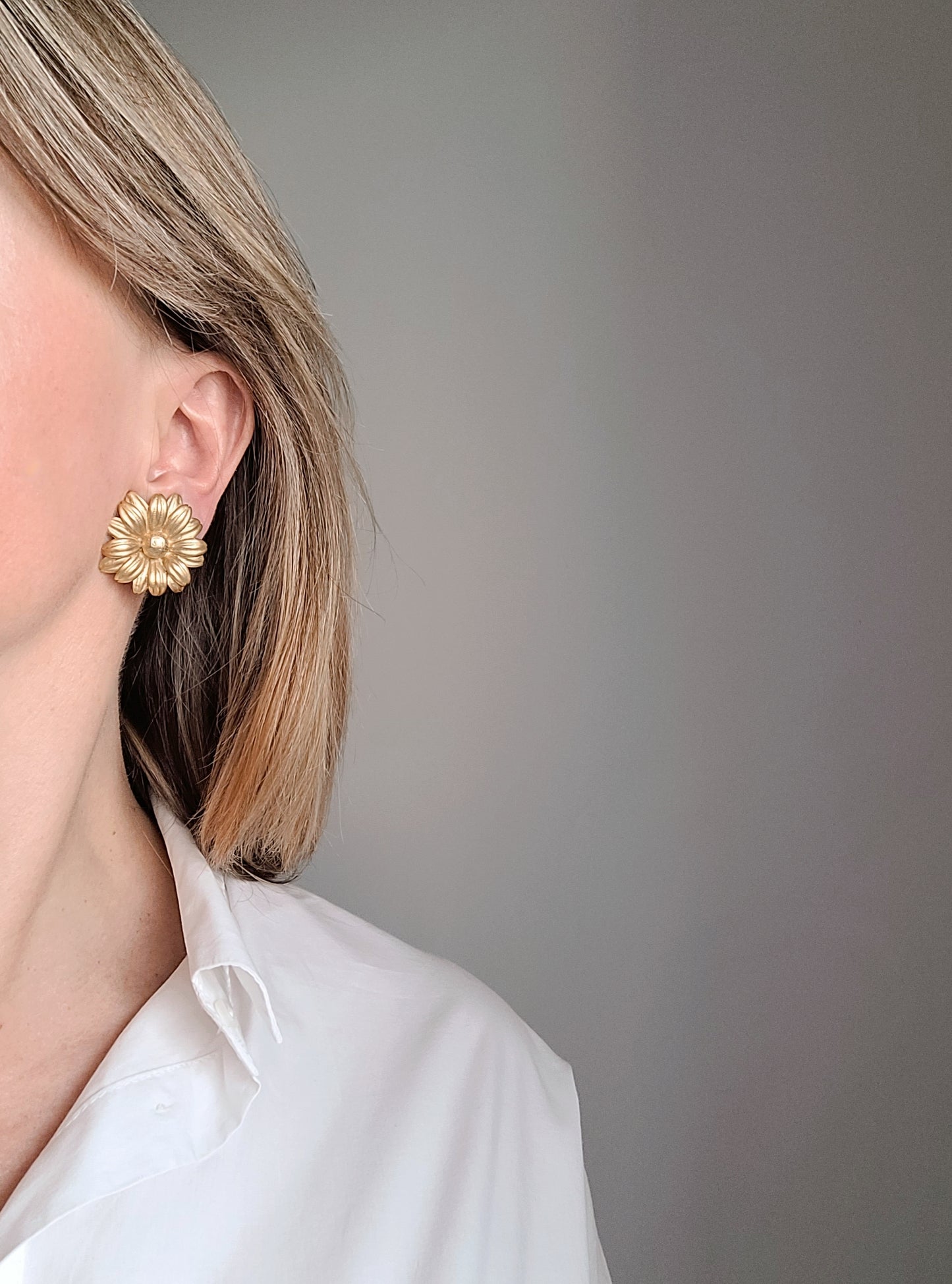 Agatha Paris - Boucles d'oreilles vintage Fleur