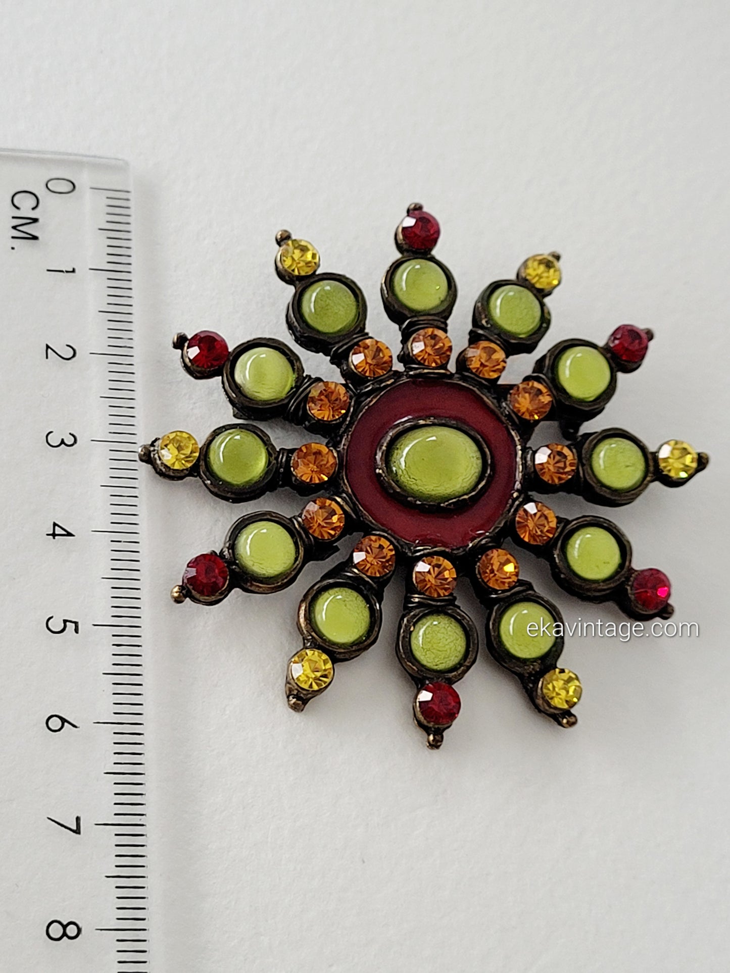 Franck Herval - Broche vintage Fleur