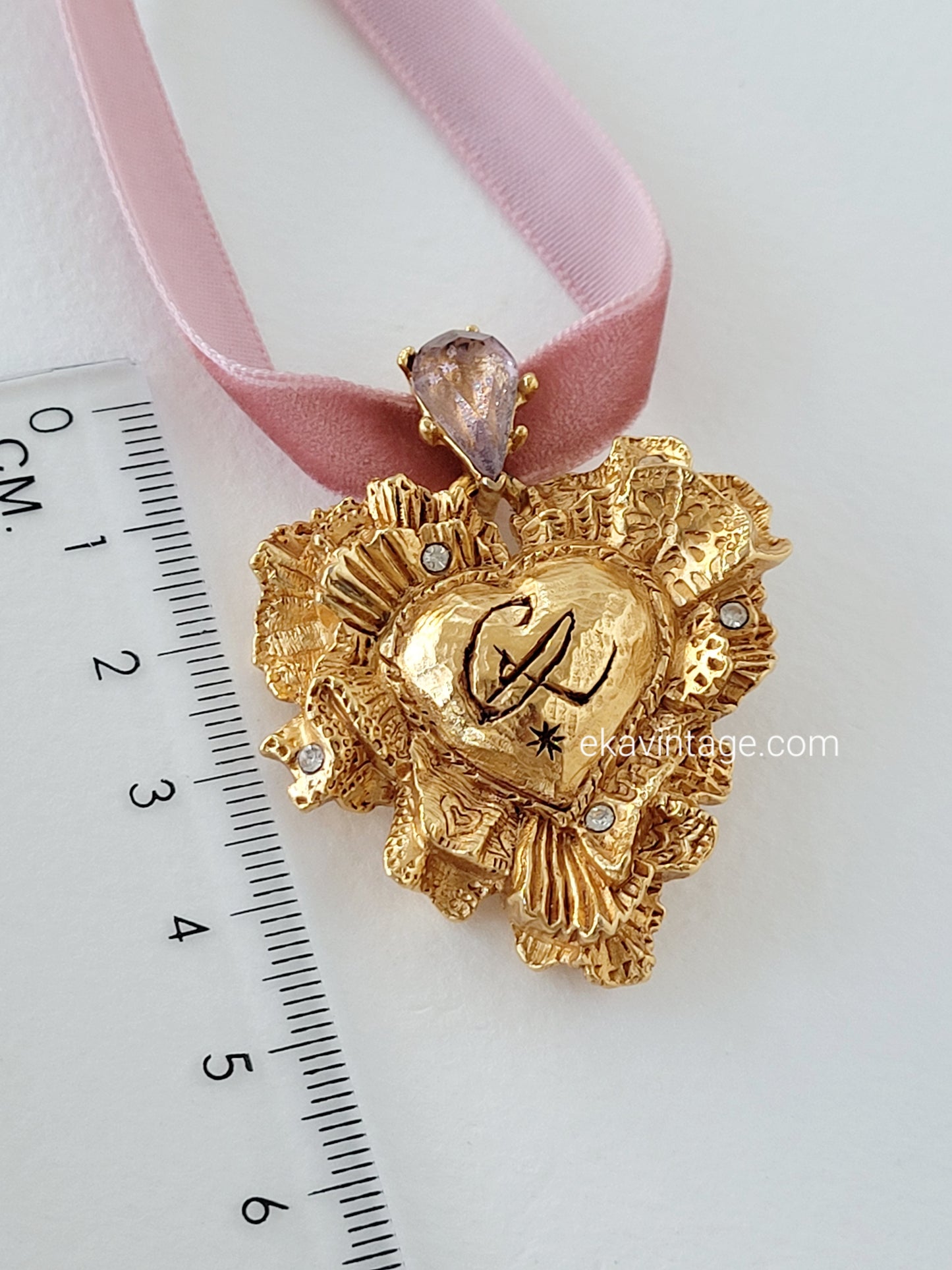 Christian Lacroix - Pendentif vintage - Cœur