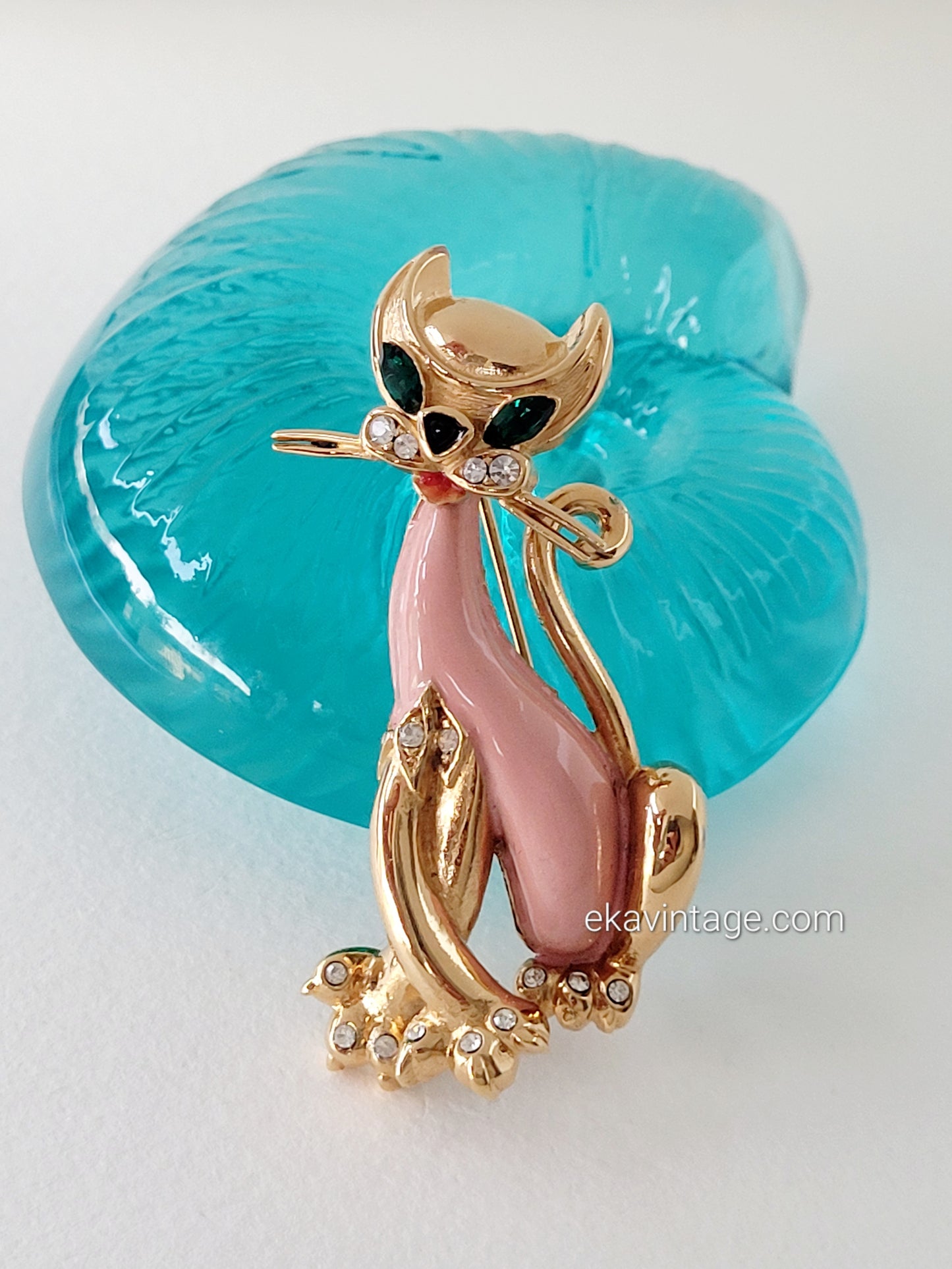 Carven - Broche vintage Chat