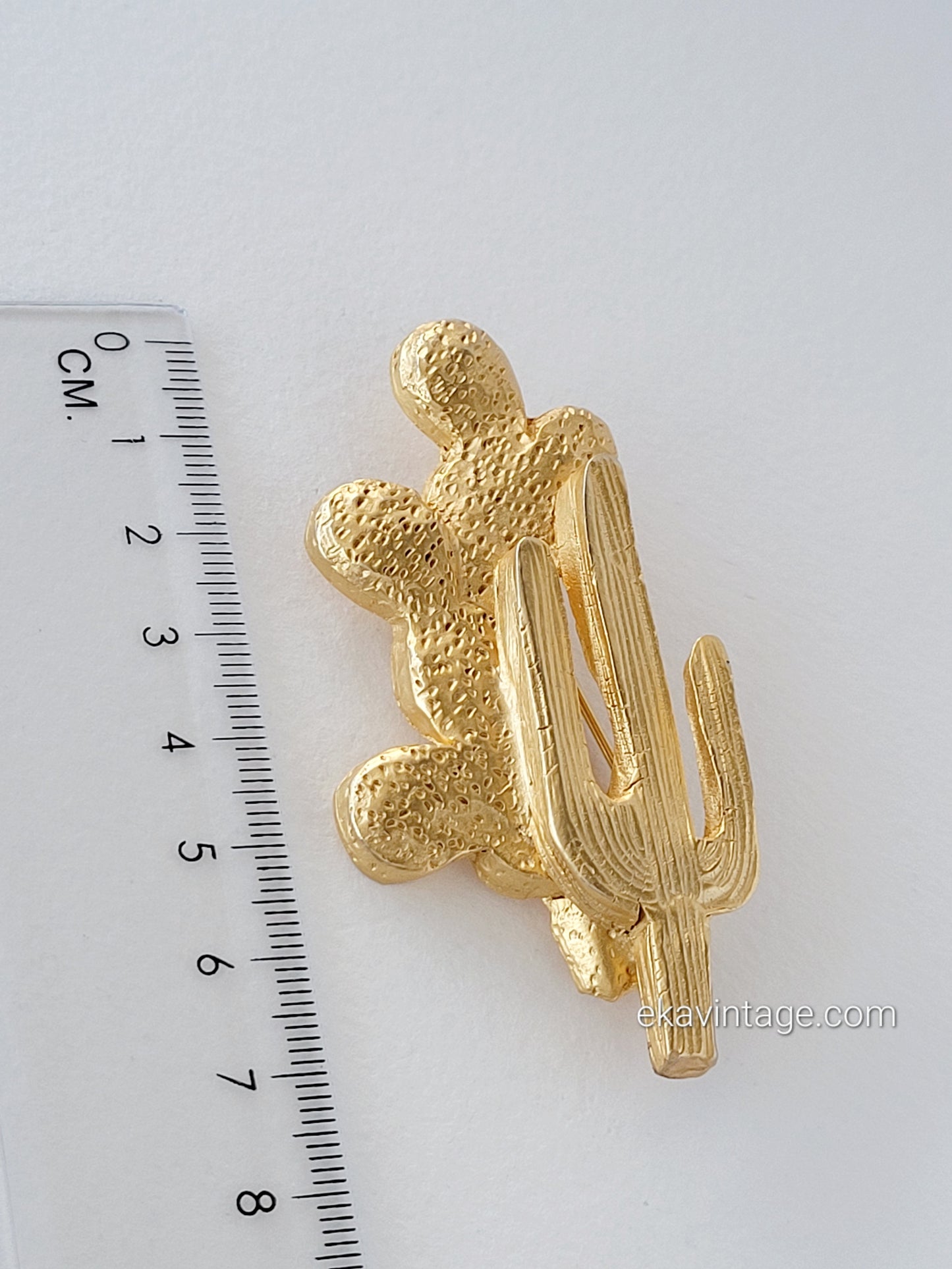 Il était une fois - Broche vintage Cactus