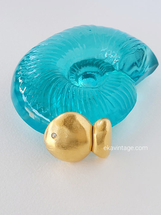 Il était une fois - Broche vintage Poisson