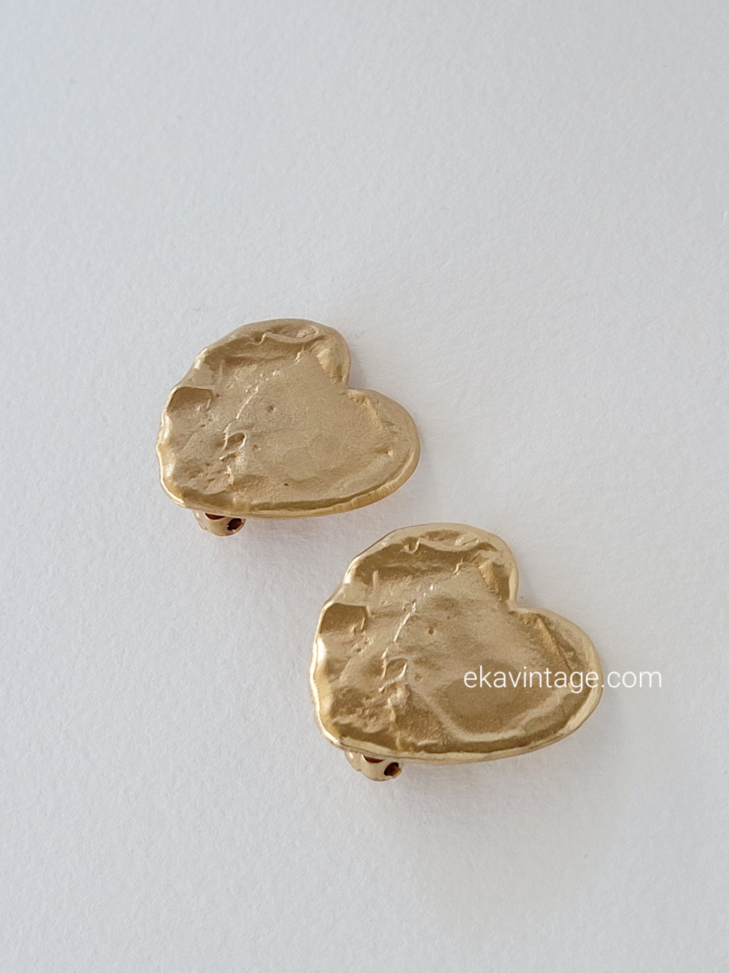 Biche de Bere - Boucles d'oreilles vintage Cœur