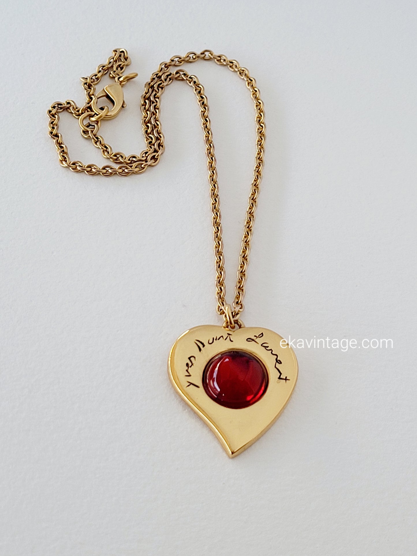 Yves Saint Laurent - Pendentif vintage Cœur