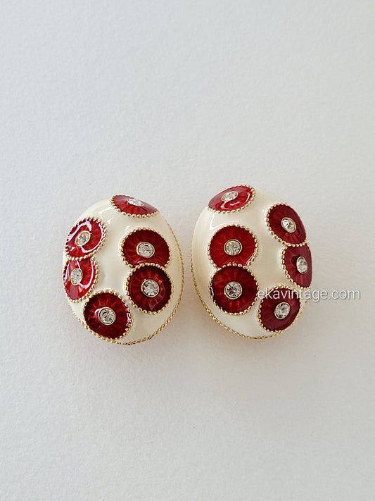 Nina Ricci - Grandes boucles d'oreilles vintage