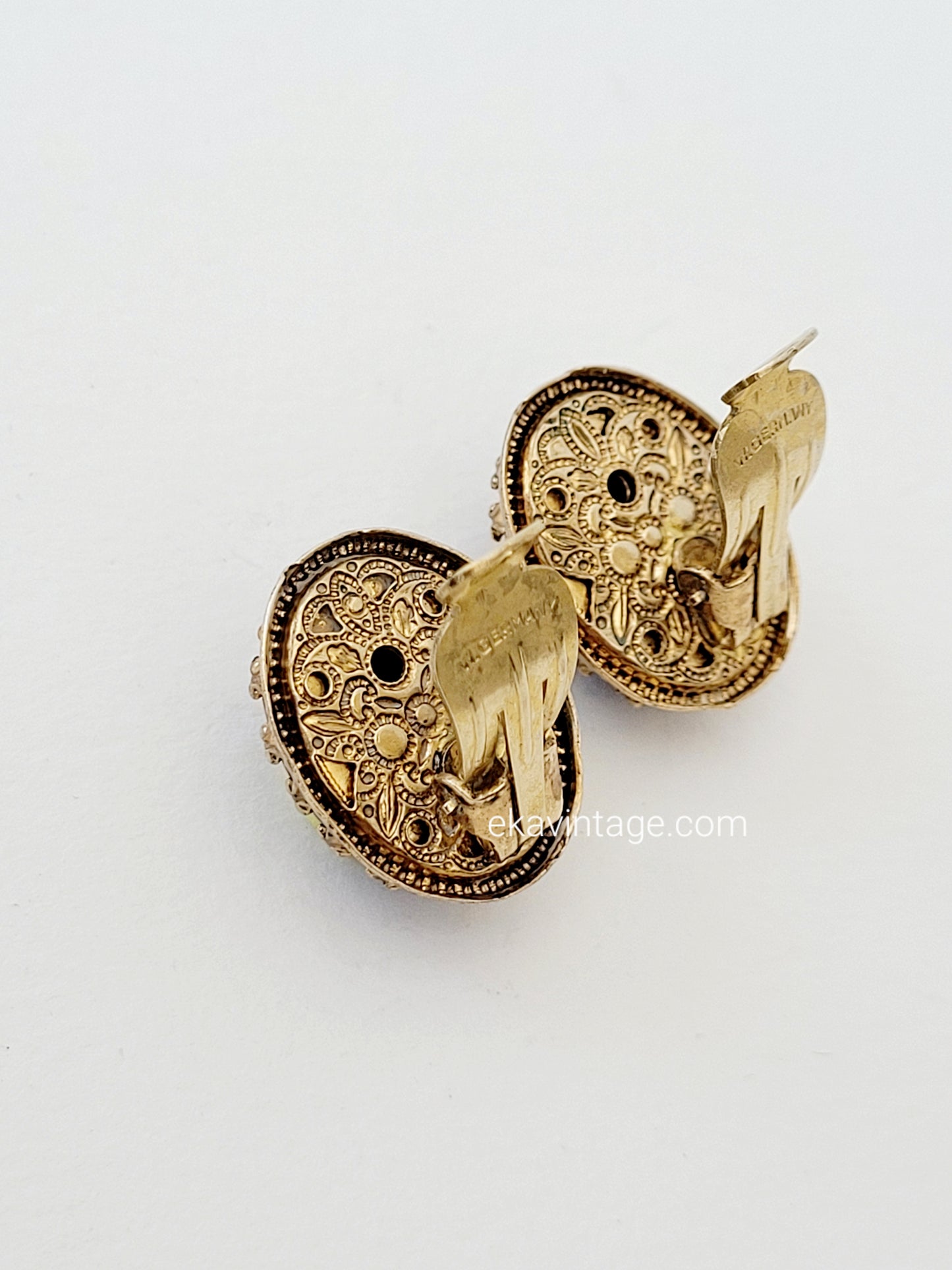 Western Germany- Boucles d'oreilles vintage