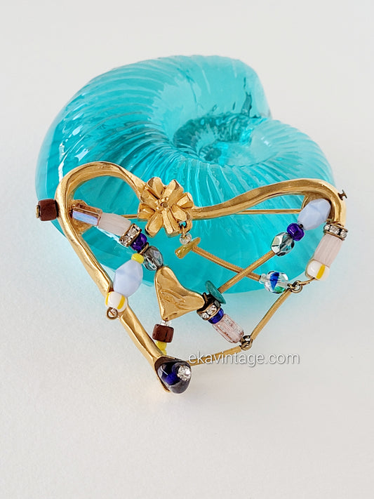 Christian Lacroix - Broche vintage Cœur