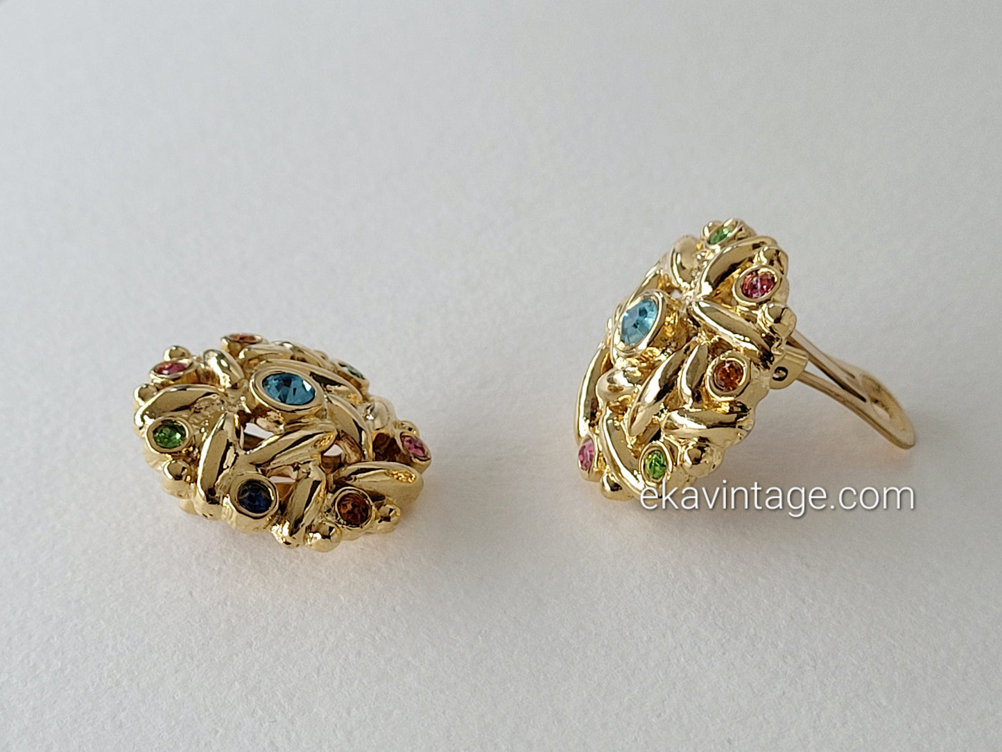 Leritz - Boucles d'oreilles vintage