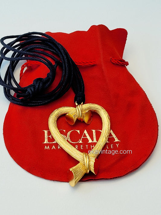 Escada Margaretha Ley - Collier vintage Cœur