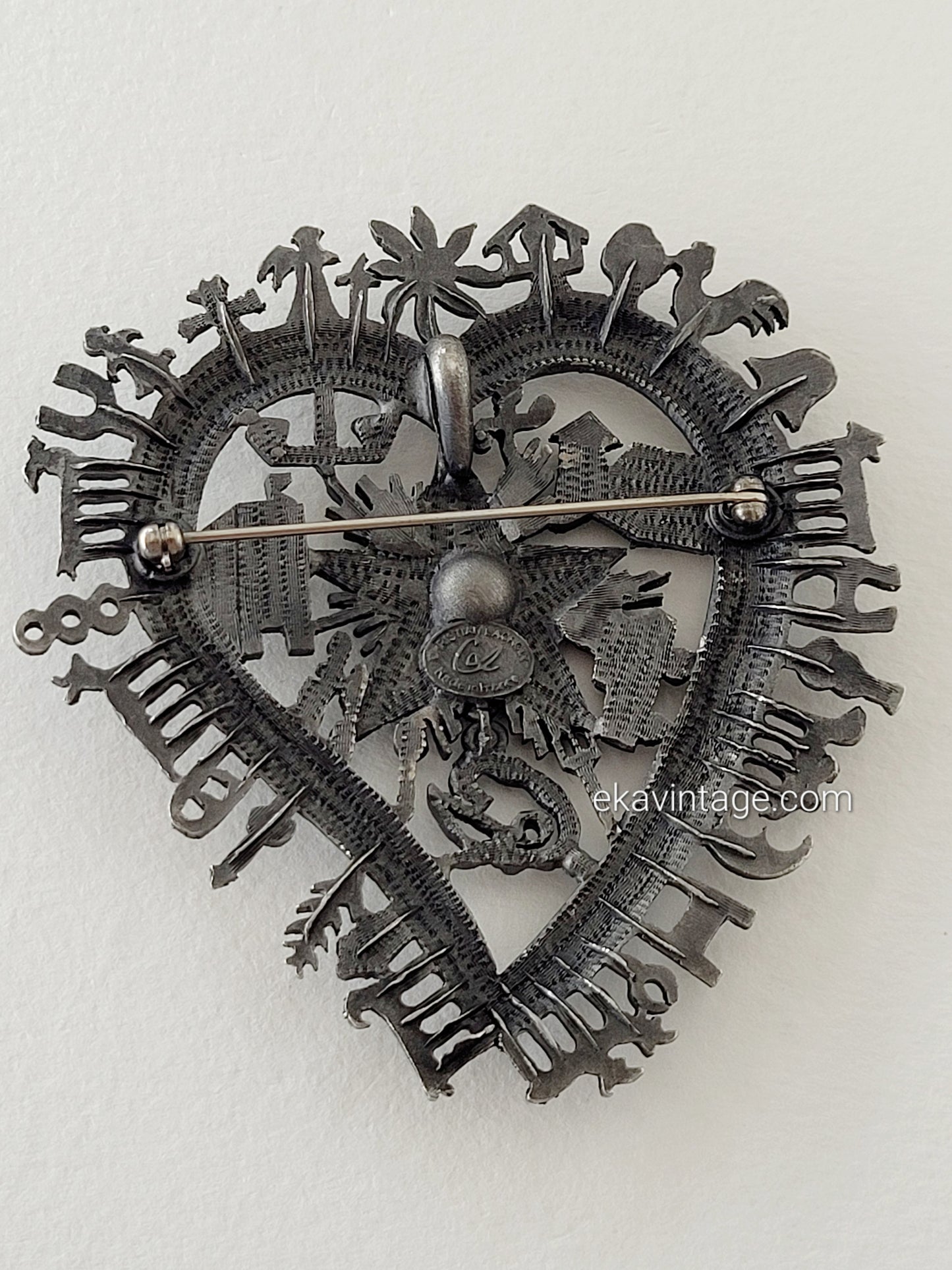 Christian Lacroix - Grande broche vintage cœur