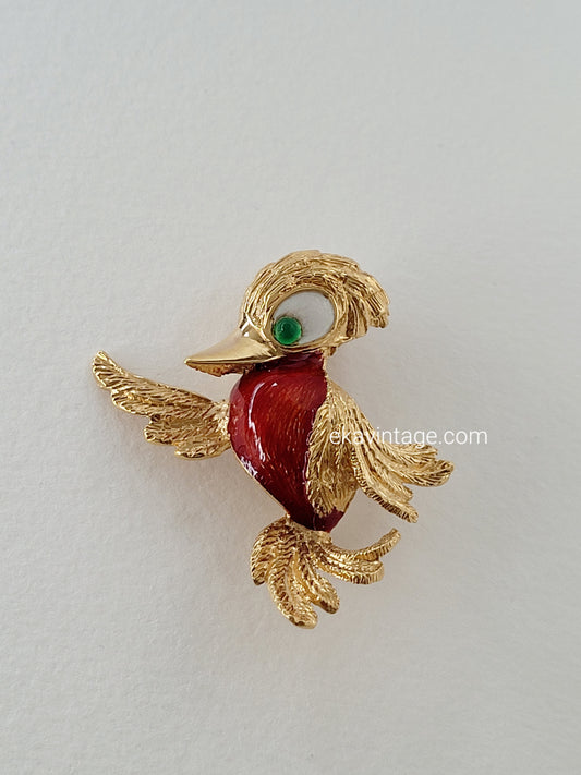 Carven - Broche vintage Oiseau