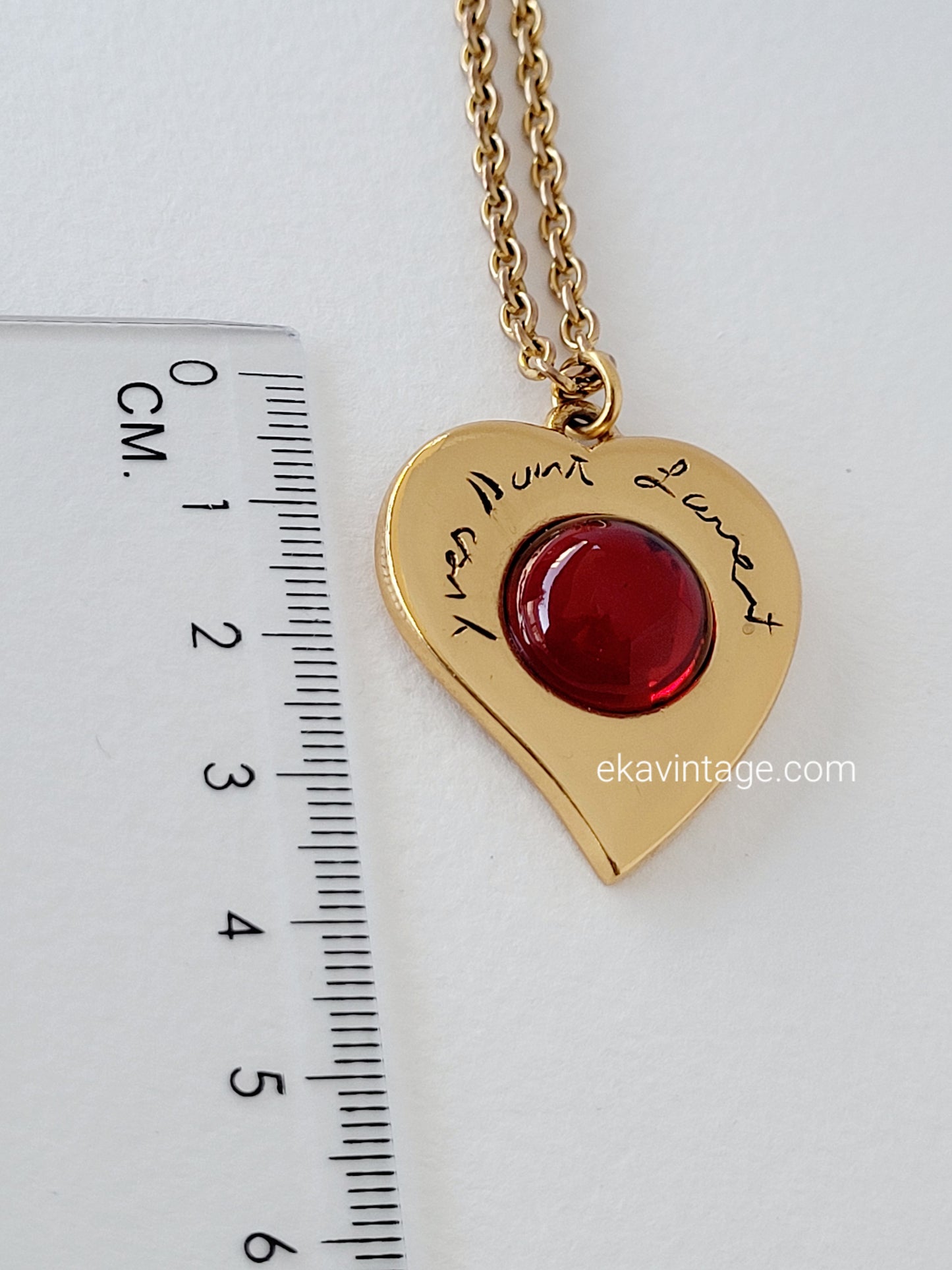 Yves Saint Laurent - Pendentif vintage Cœur