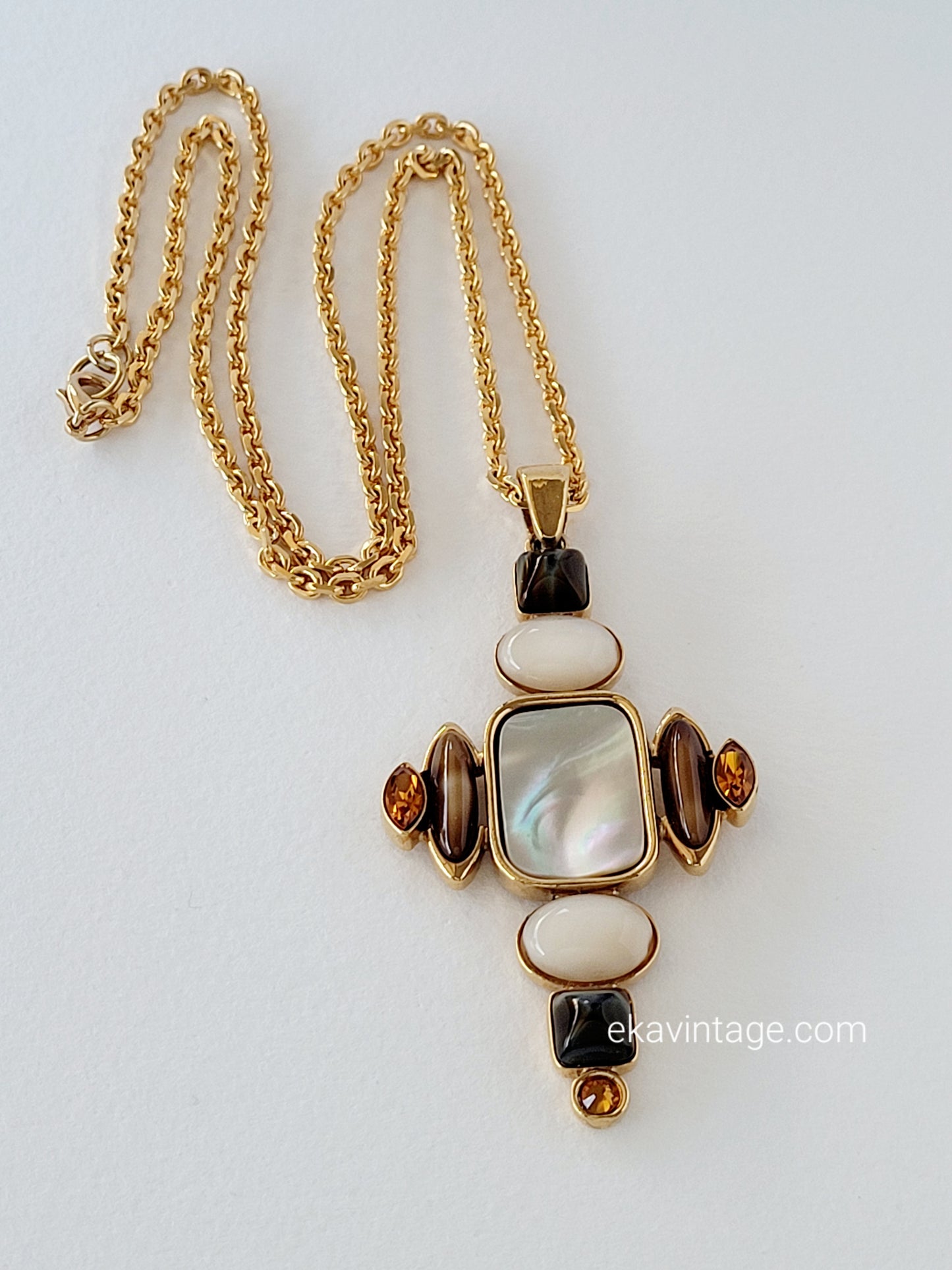 Scherrer - Collier vintage avec un gros pendentif