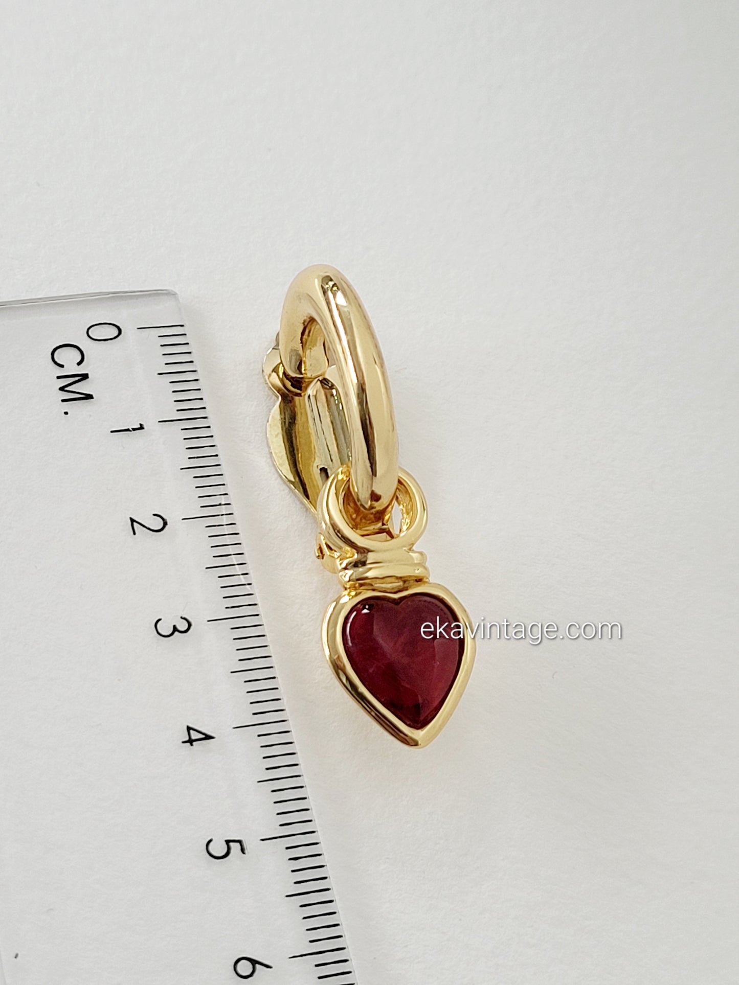 Louis Féraud Paris - Boucles d'oreilles vintage Cœur