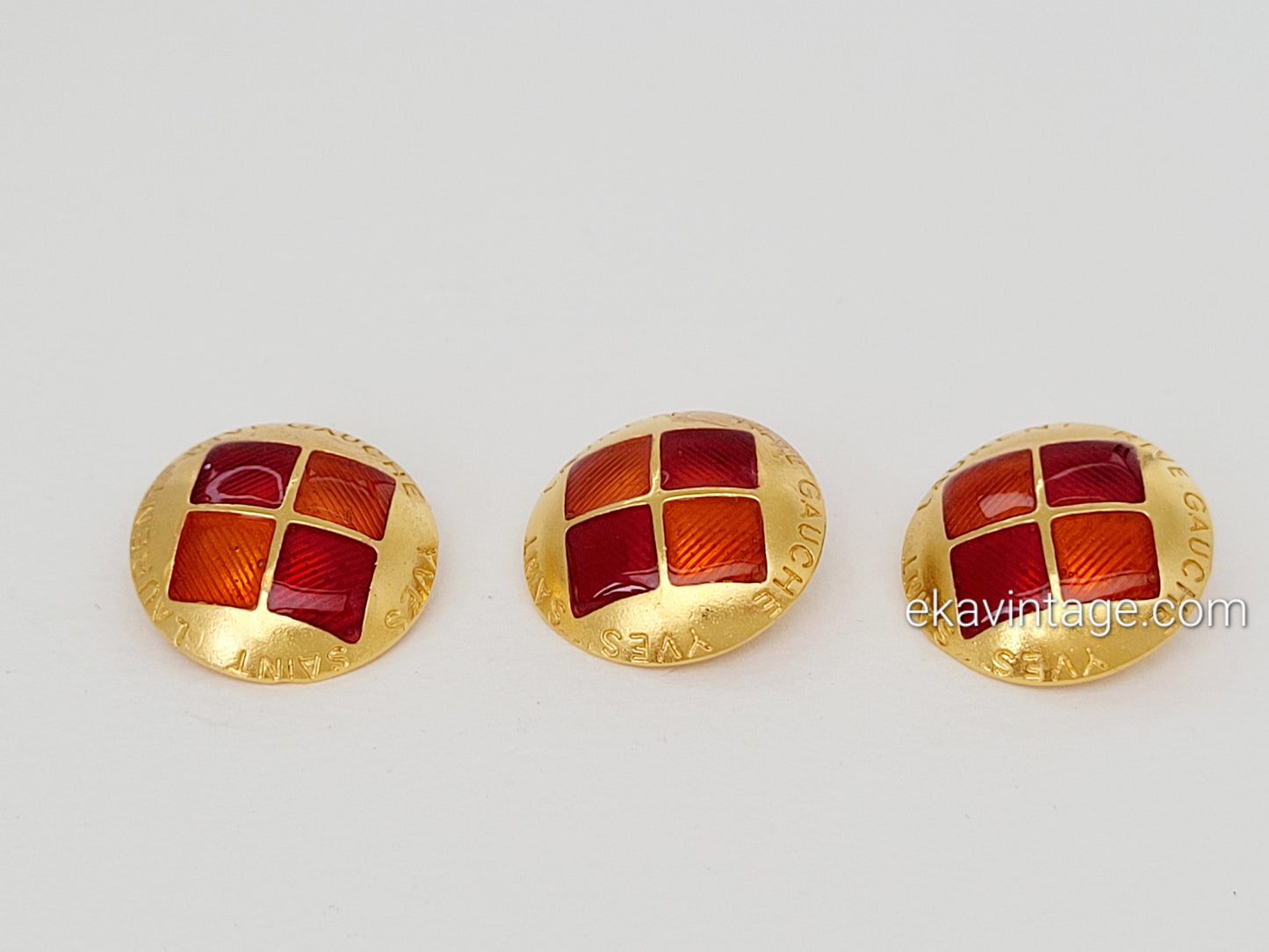 Yves Saint Laurent Rive Gauche - Trois boutons vintage