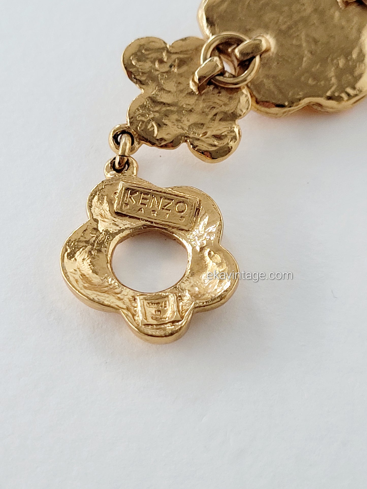 Kenzo Paris - Magnifique bracelet vintage Fleurs