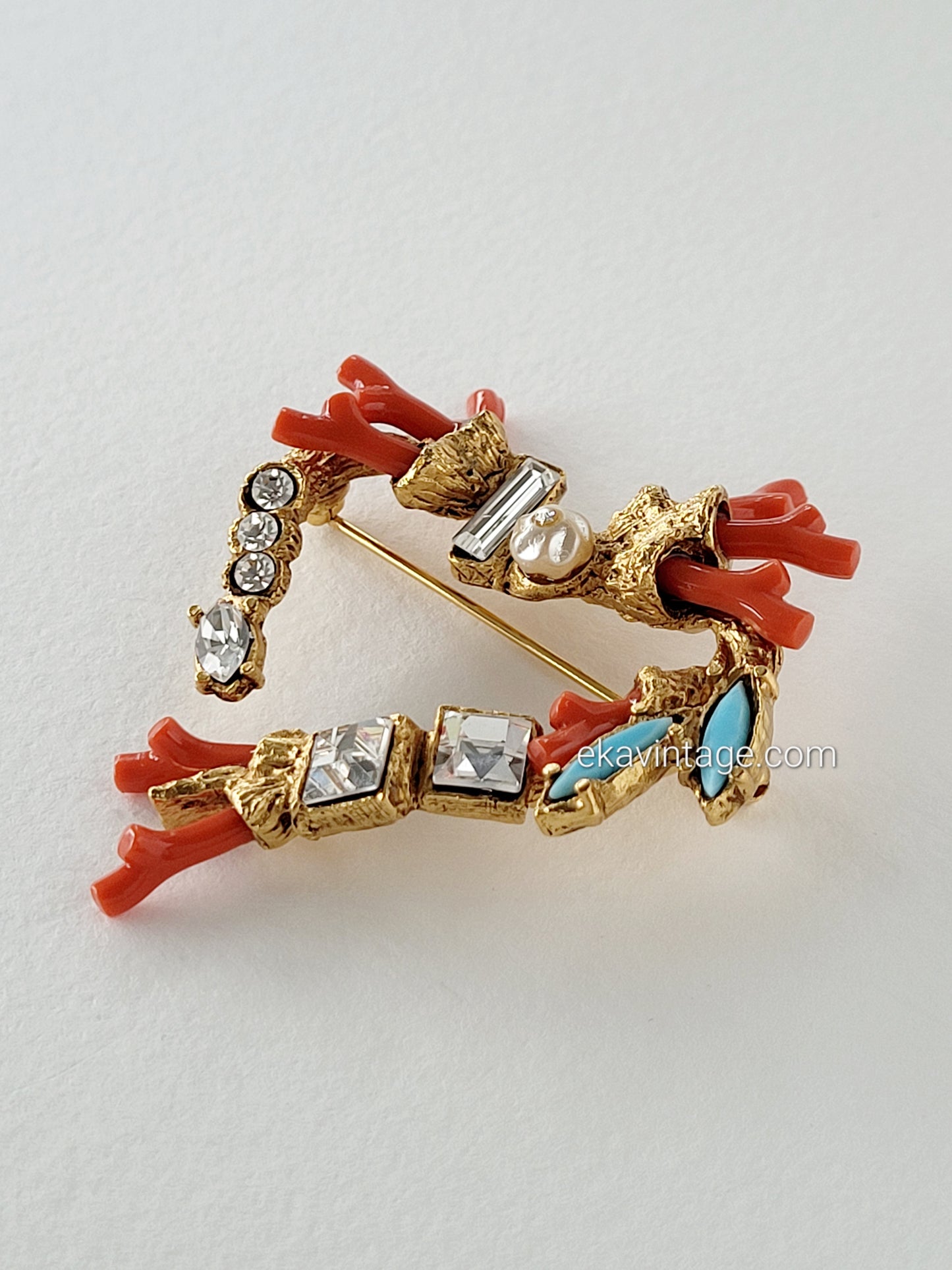 Christian Lacroix-Broche vintage Cœur