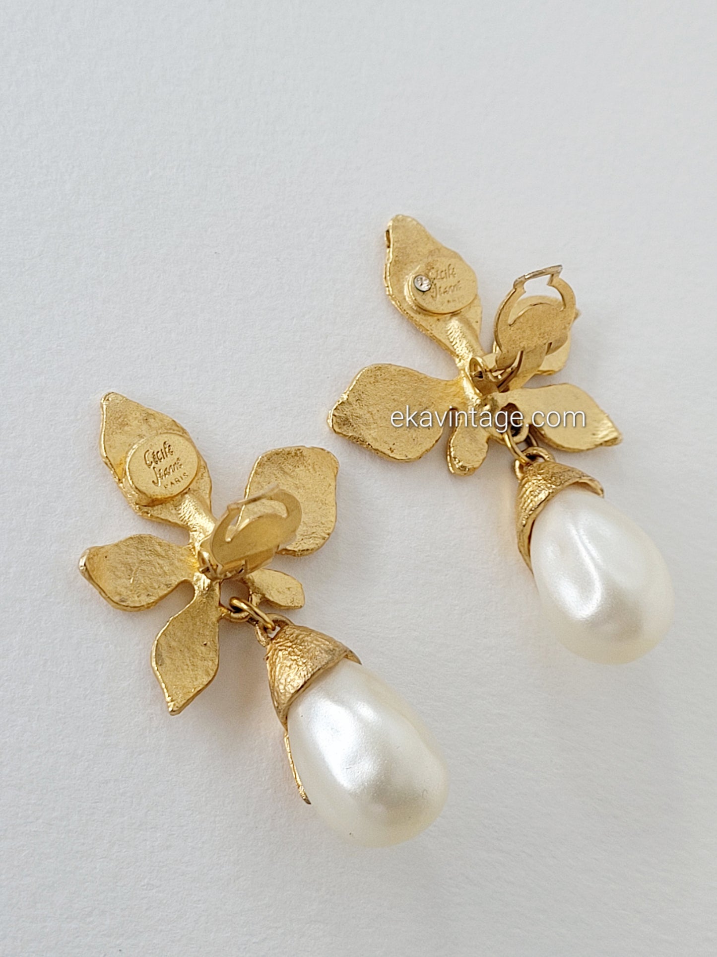 Cécile et Jeanne - Boucles d'oreilles Fleurs