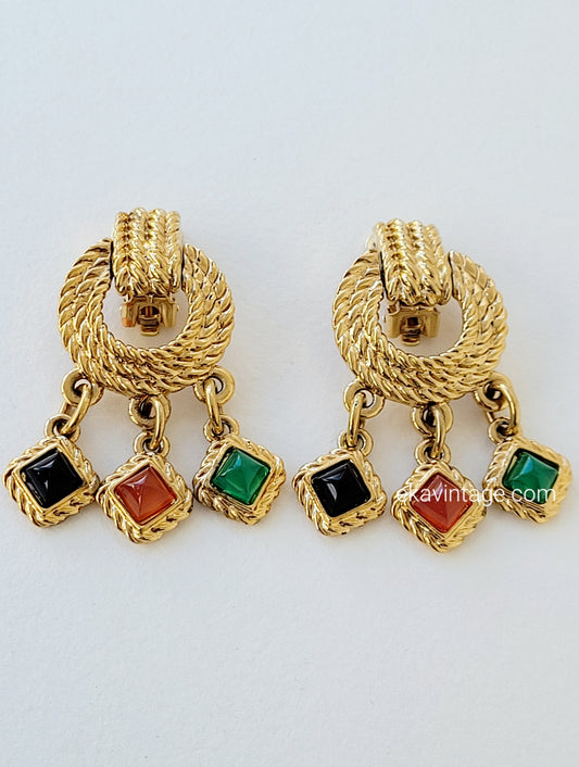 Agatha Paris - Boucles d'oreilles pendantes vintage