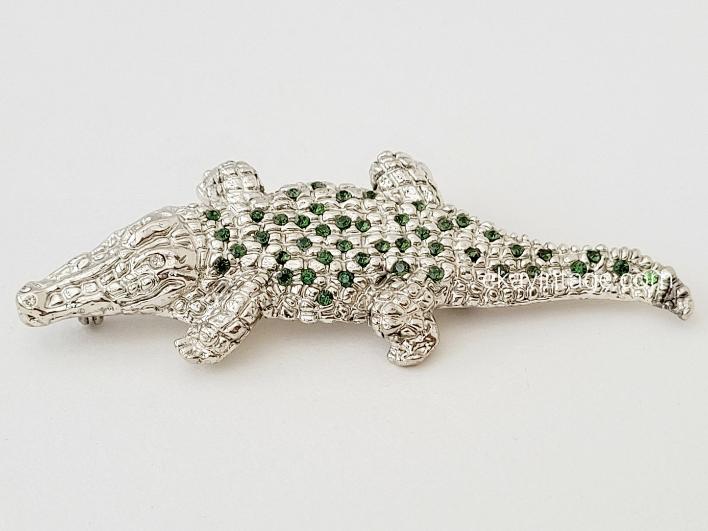 Agatha - Grande broche Crocodile