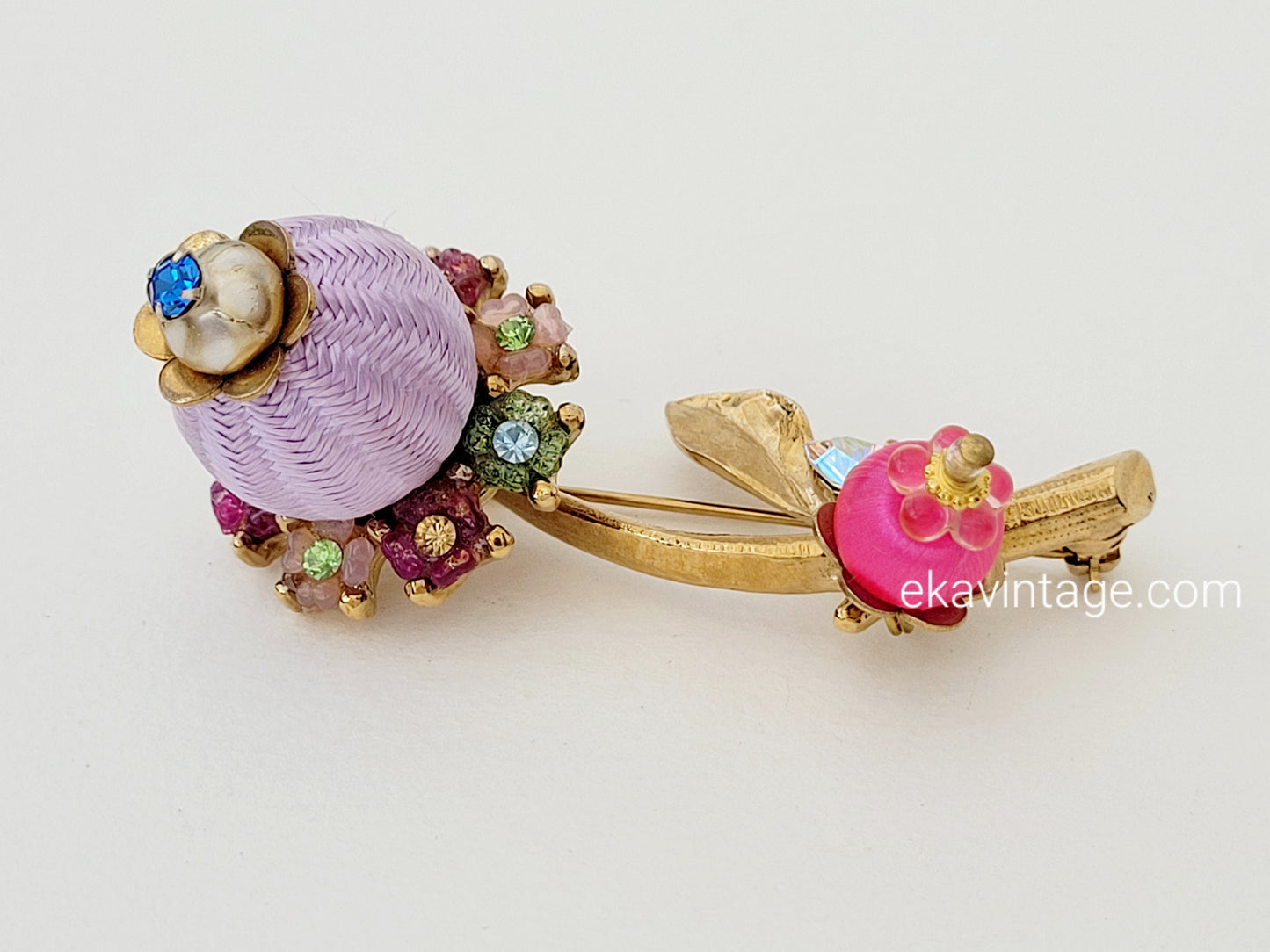 Christian Lacroix-Broche vintage Fleur