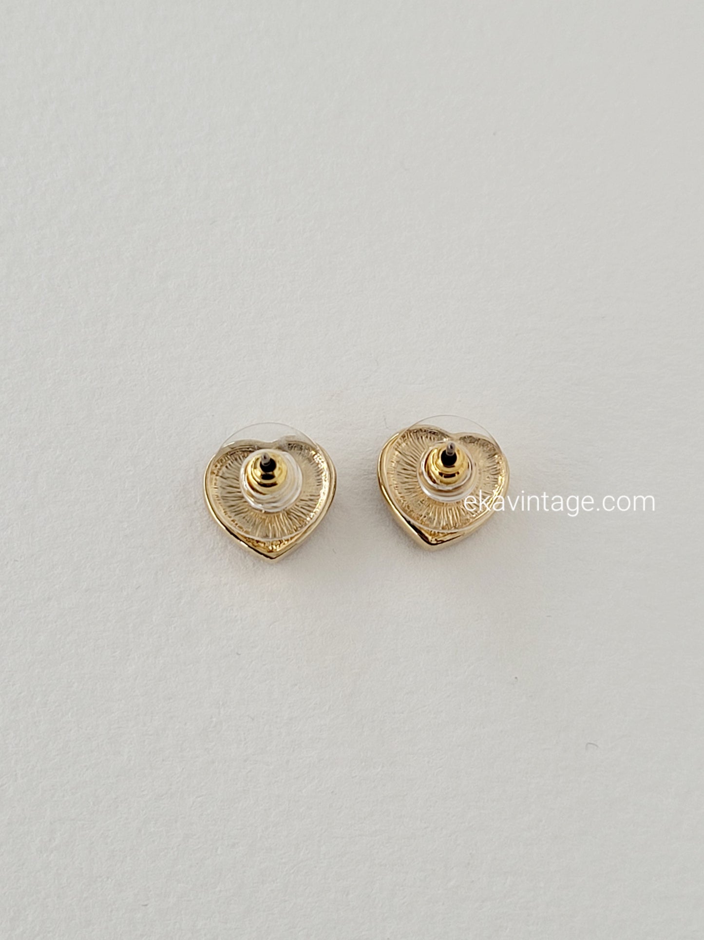 Boucles d'oreilles vintage Cœur rouge