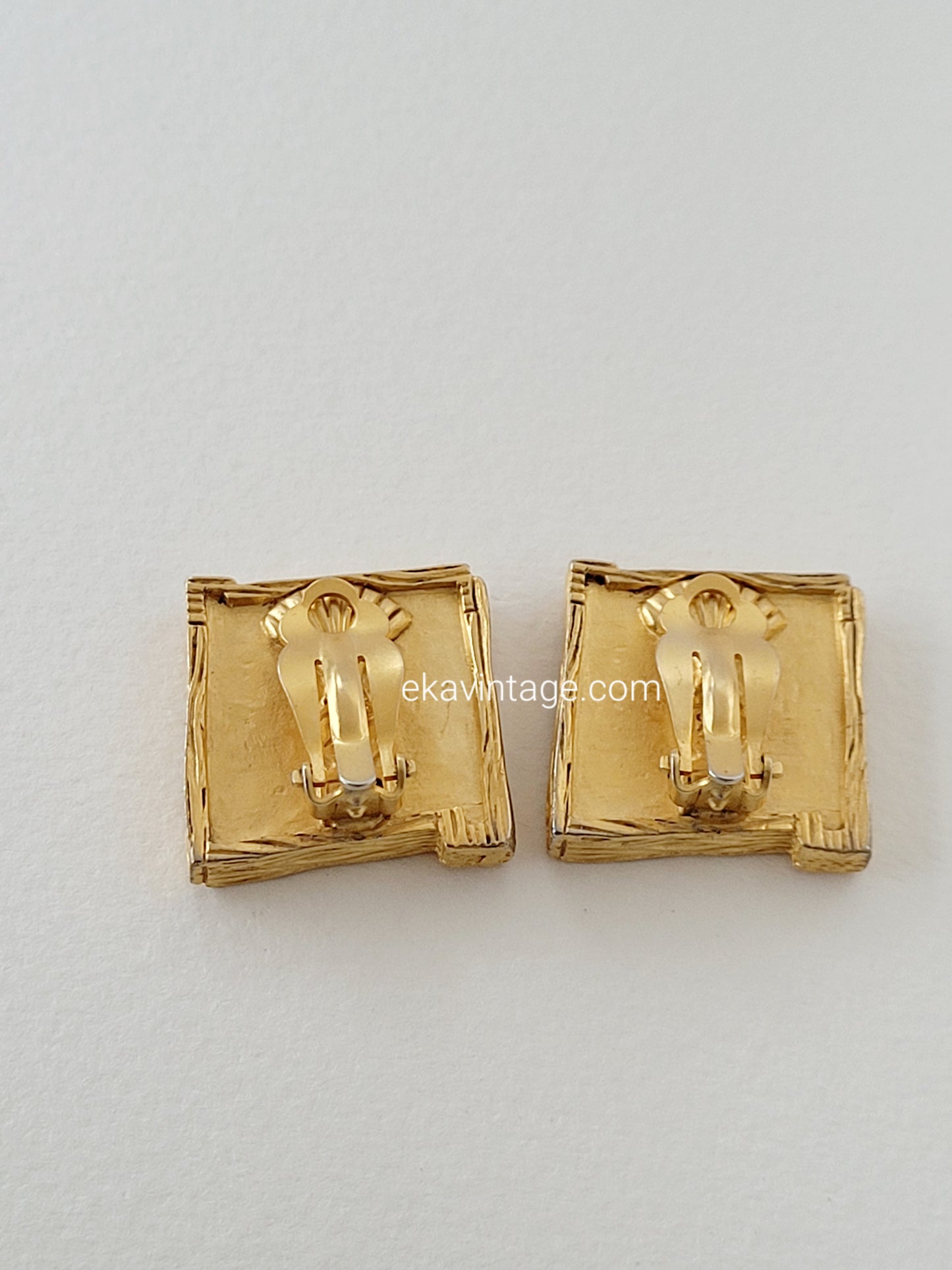 Karl Lagerfeld - Boucles d'oreilles vintage KL