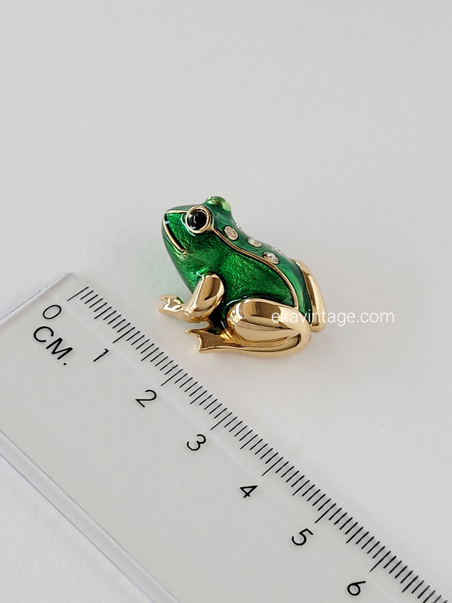 Alpha - Broche vintage - Grenouille