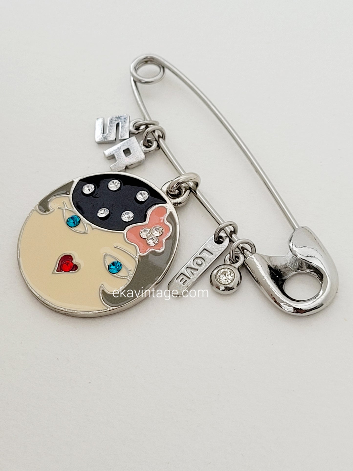 Sonia Rykiel - Broche vintage Épingle SR