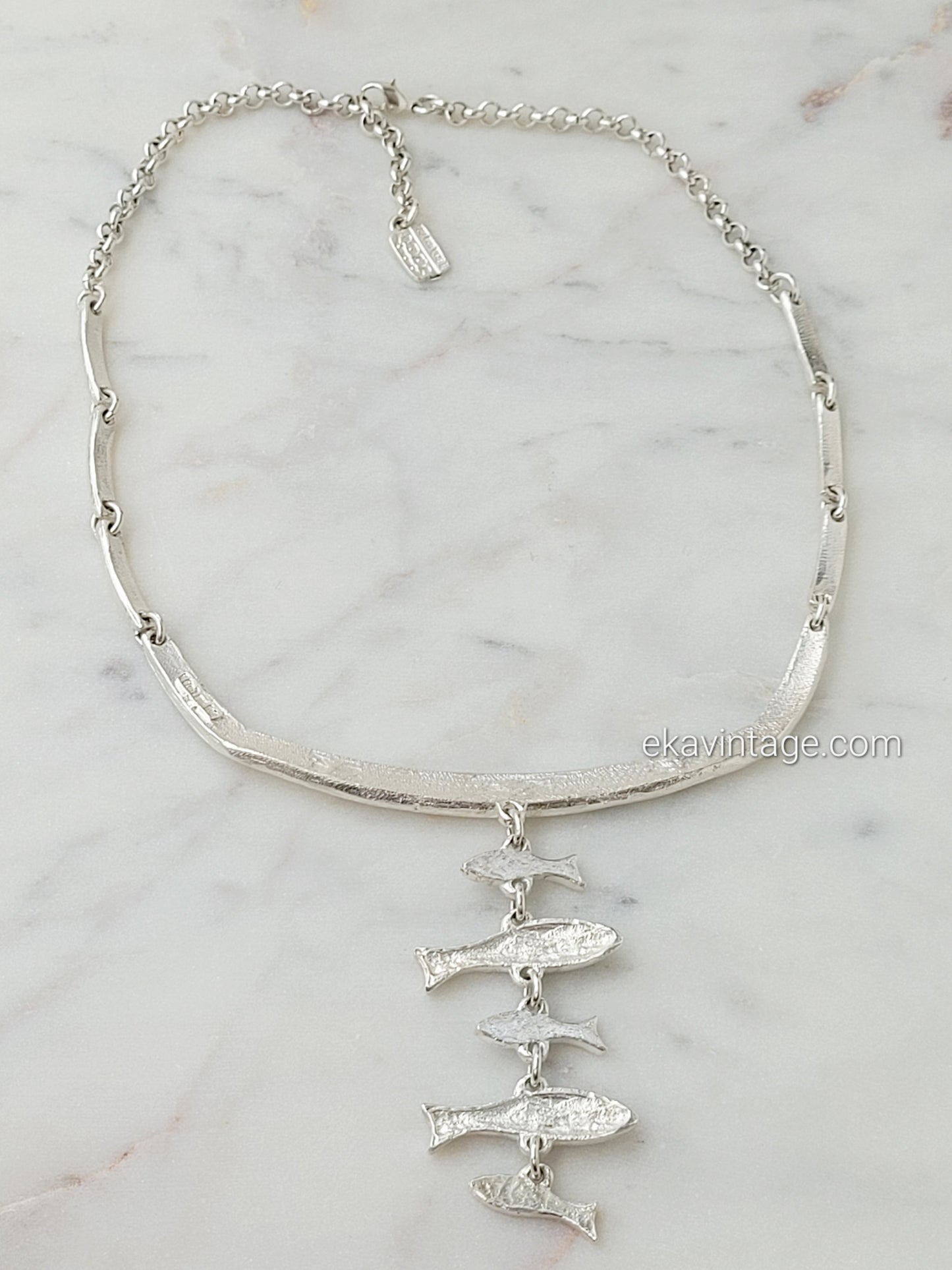 Il était une fois - Collier vintage Poissons